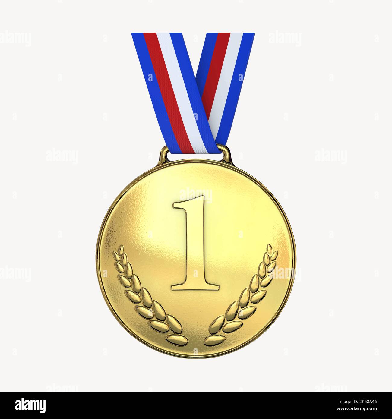 Gold medal clipart, illustration vector Stock Vector Image & Art - Alamy