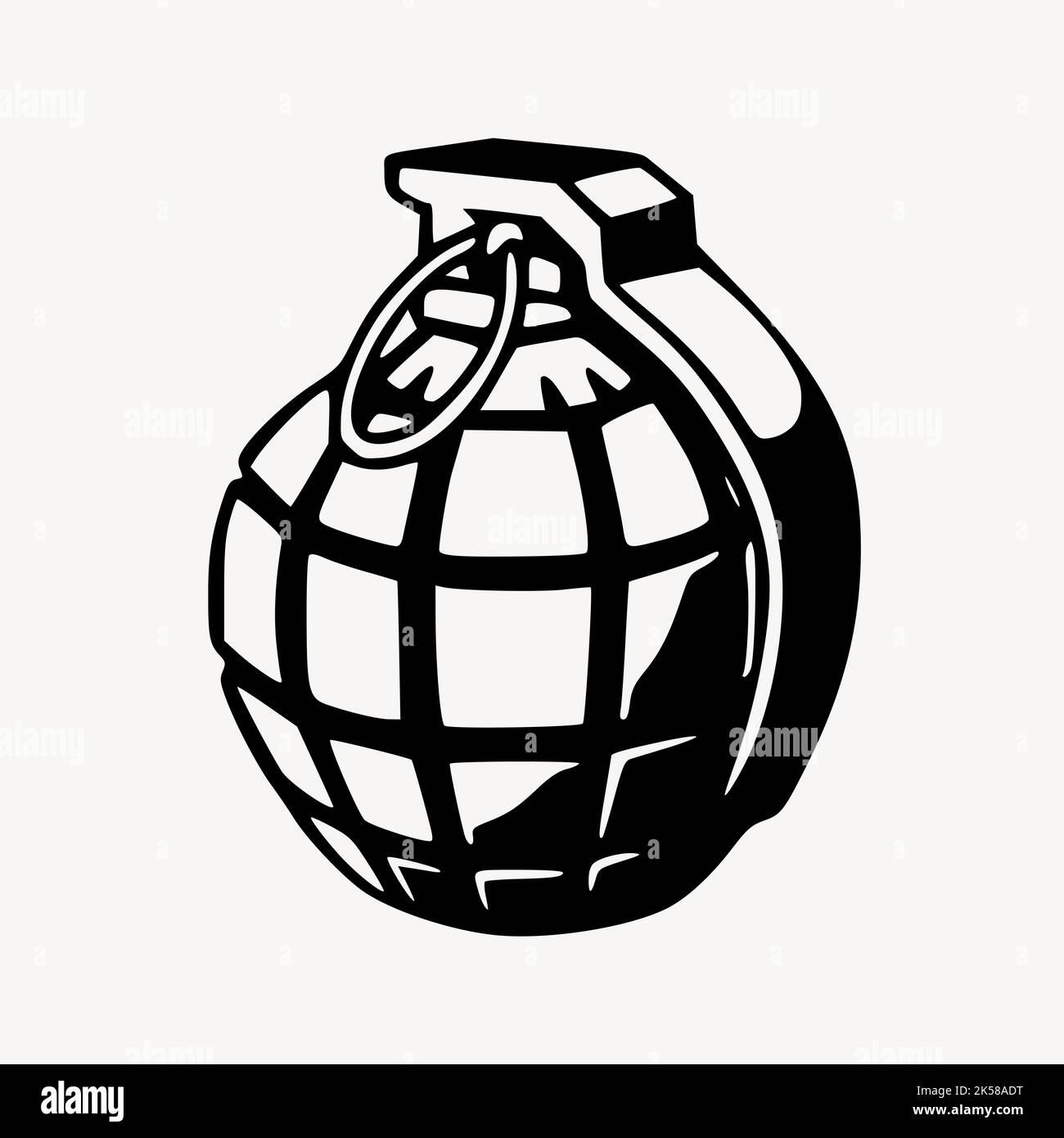 Hand grenade clipart, illustration vector Stock Vector Image & Art Alamy