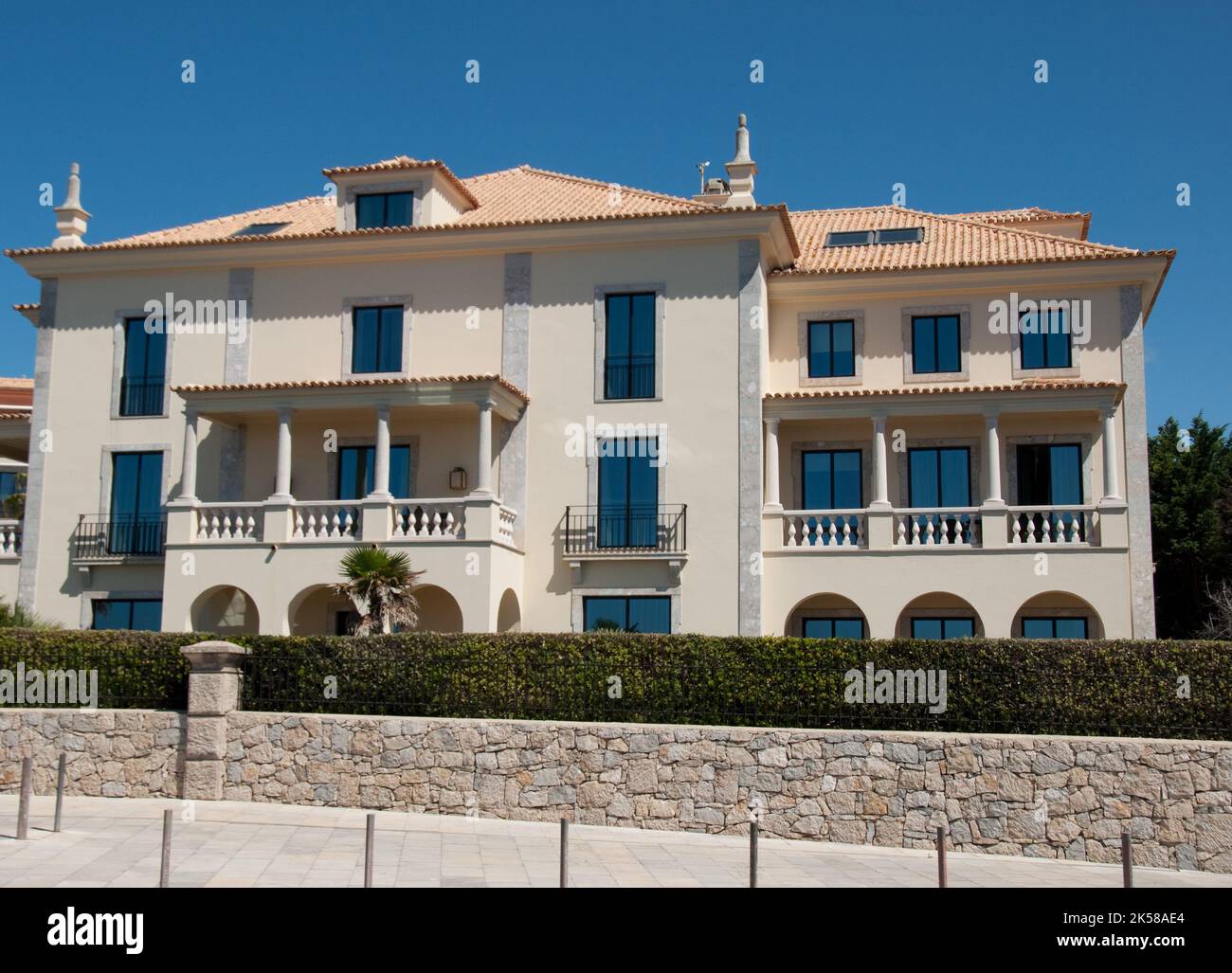 Attractive building, Cascais, Portugal Stock Photo Alamy