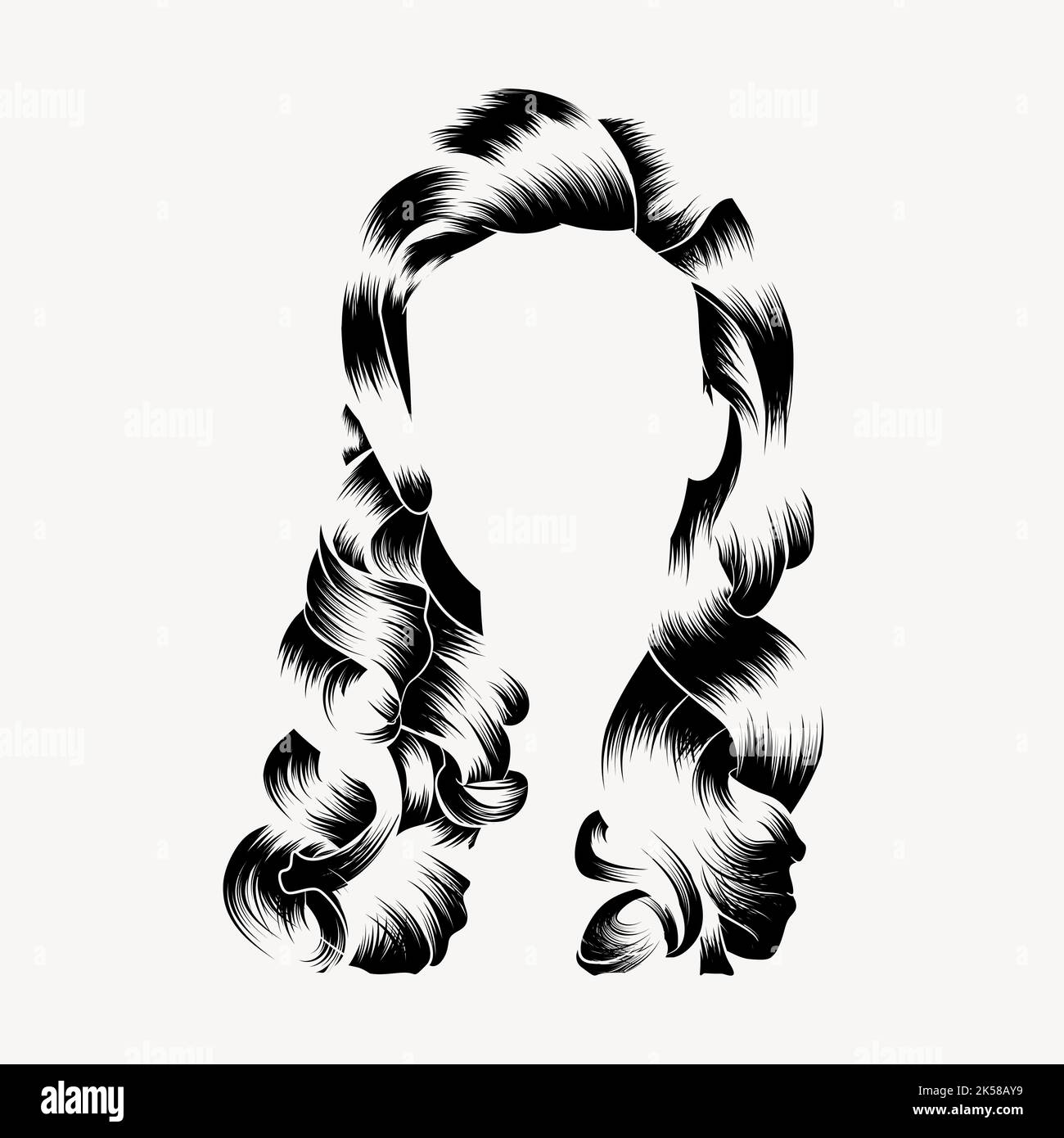 Woman's hair clipart, illustration vector Stock Vector Image & Art Alamy