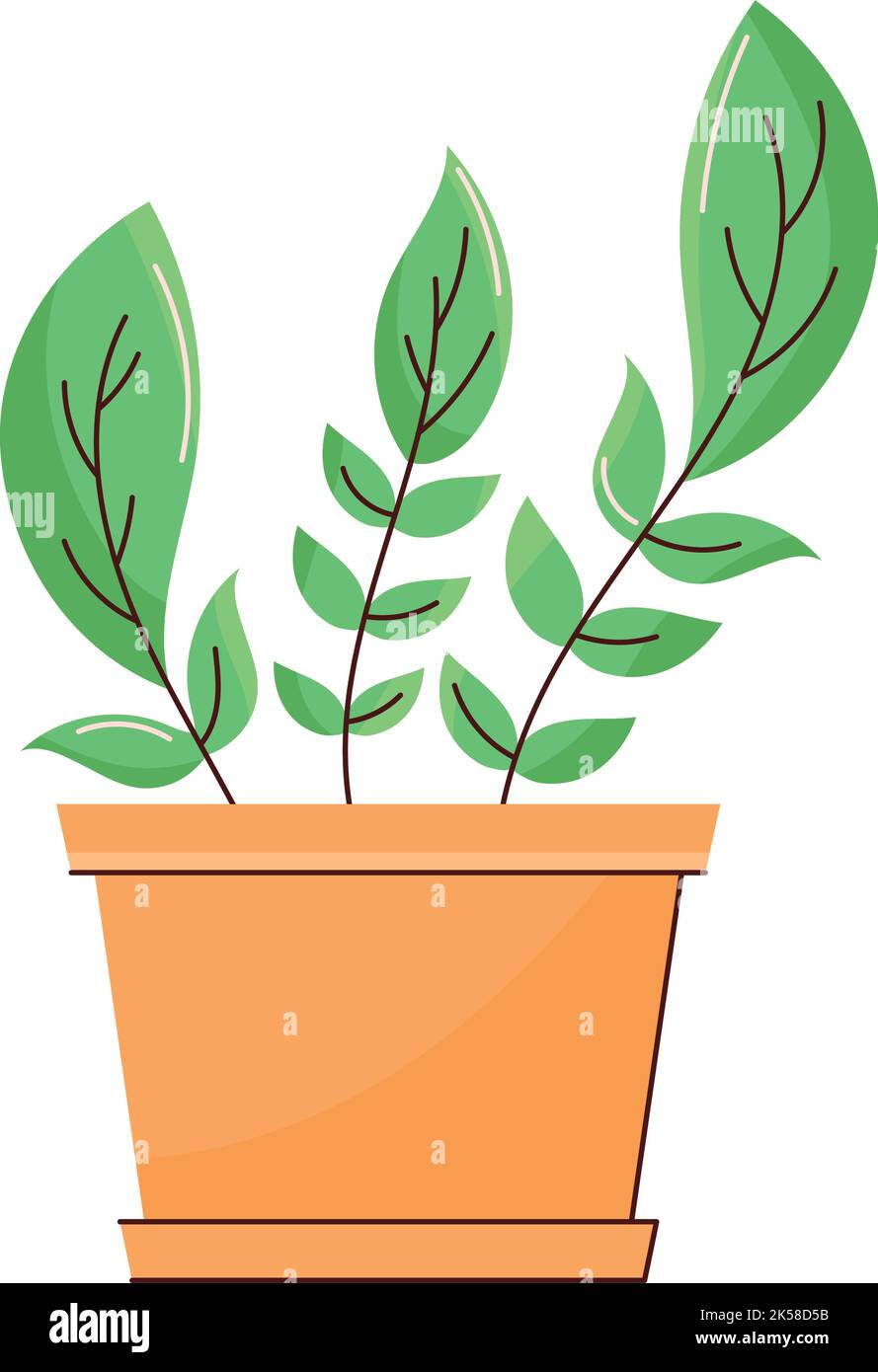 houseplant in pot garden icon Stock Vector Image & Art - Alamy