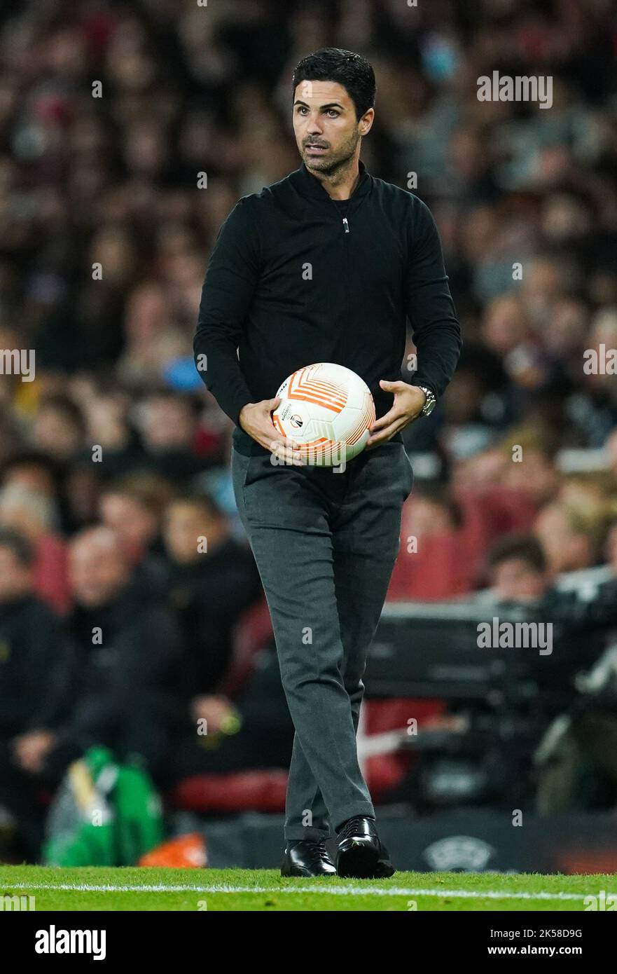 Arsenal manager Mikel Arteta during the UEFA Europa League match at Emirates Stadium, London. Picture date: Thursday October 6, 2022. Stock Photo