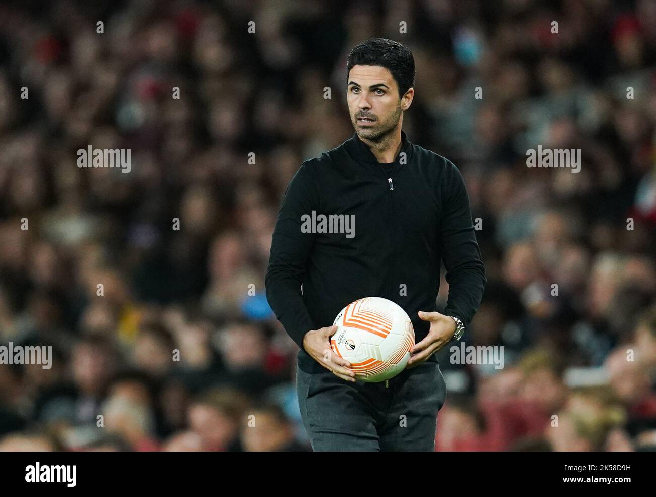 Arsenal manager Mikel Arteta during the UEFA Europa League match at Emirates Stadium, London. Picture date: Thursday October 6, 2022. Stock Photo