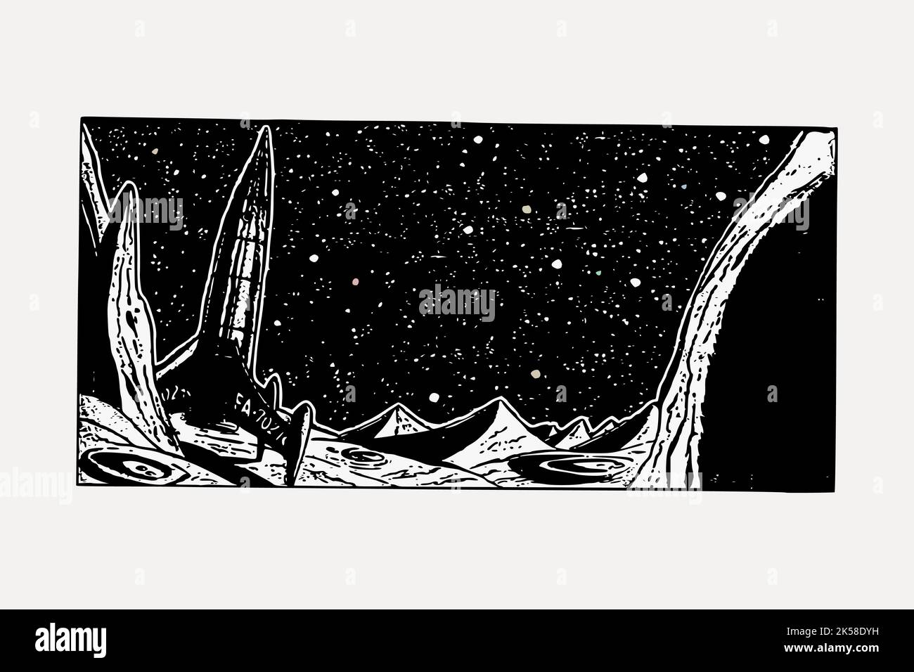 Rocket hand drawn clipart hi-res stock photography and images - Alamy