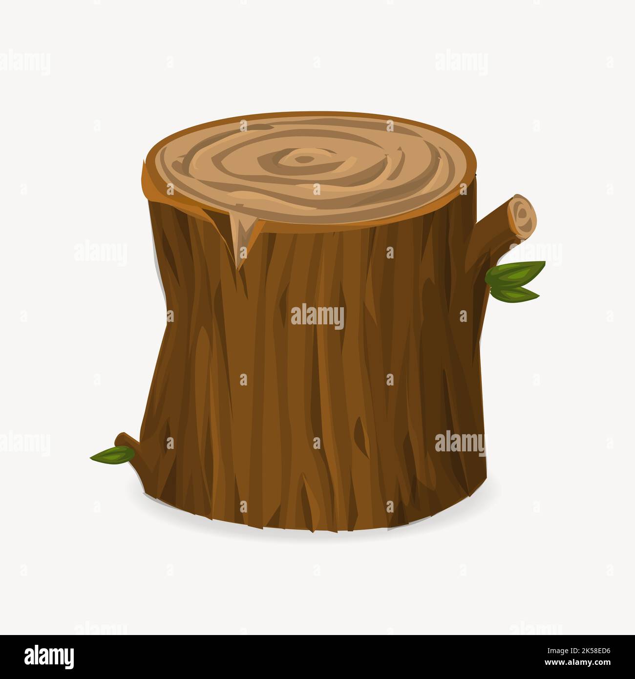 Tree stump clipart, wood illustration vector Stock Vector Image & Art Alamy