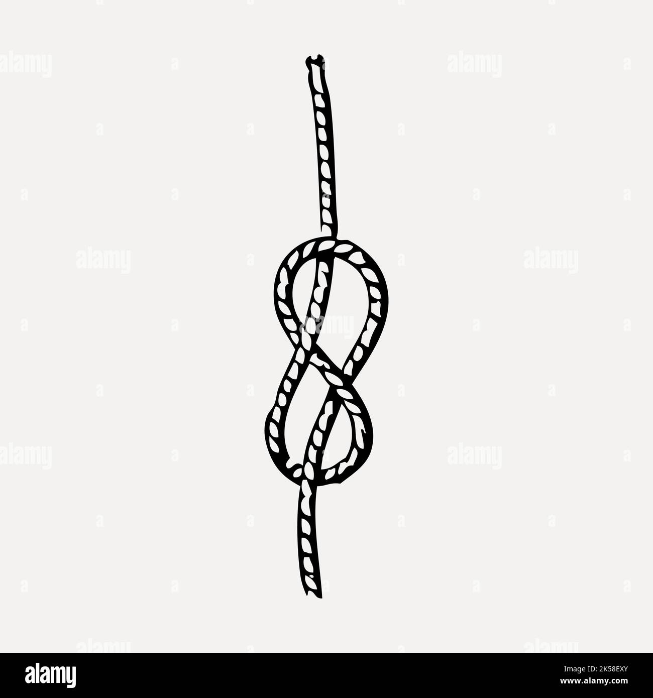 узел вектор. канат пиктограмма. морской узел. веревочные четки. узел пиктограмма.
