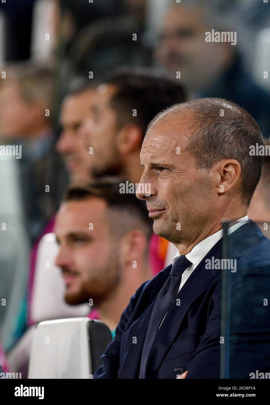 Massimiliano Allegri Head Coach of Juventus FC looks on during the UEFA ...