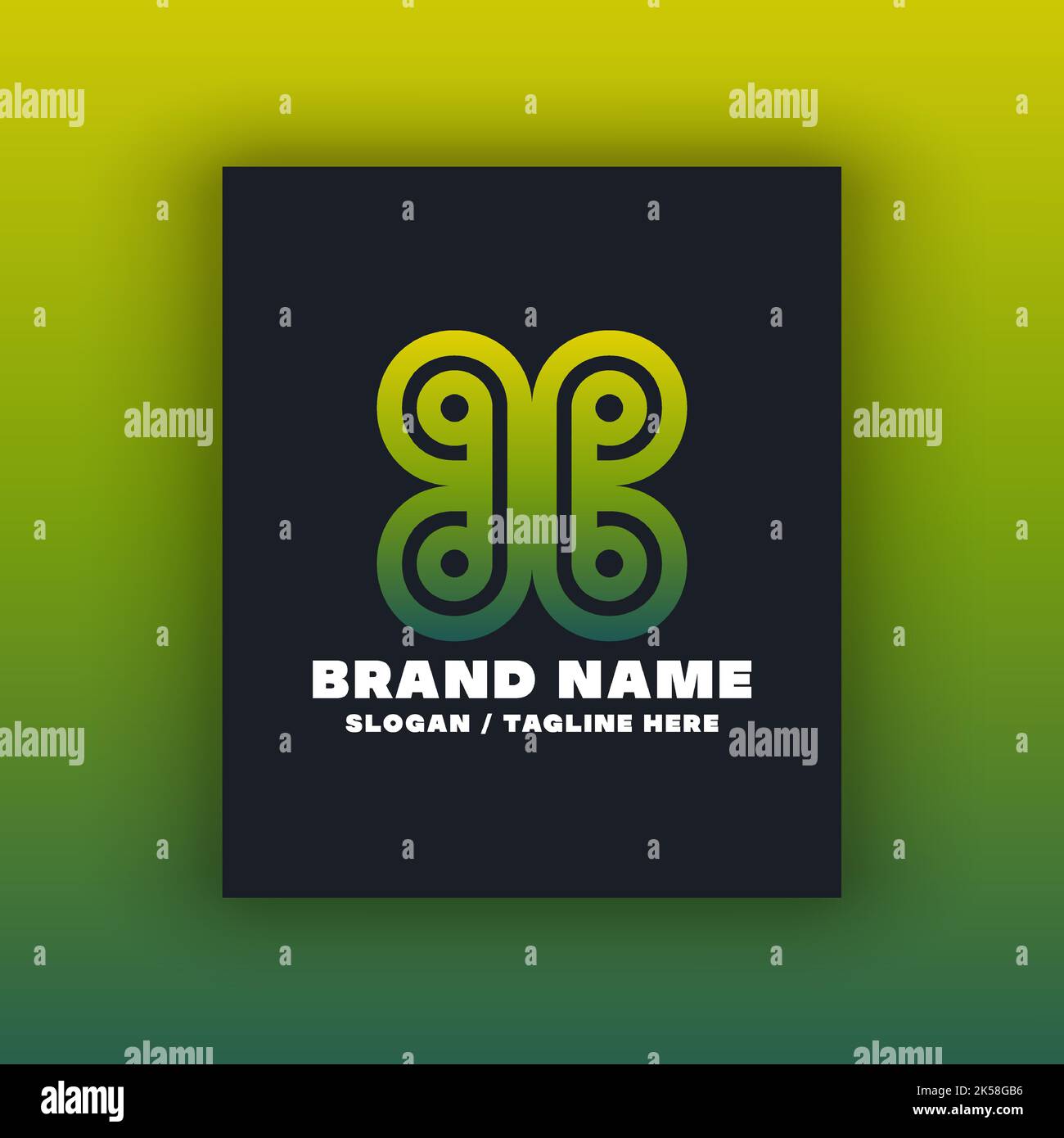 Letter B and butterfly logo design template. Editable, resizable ...