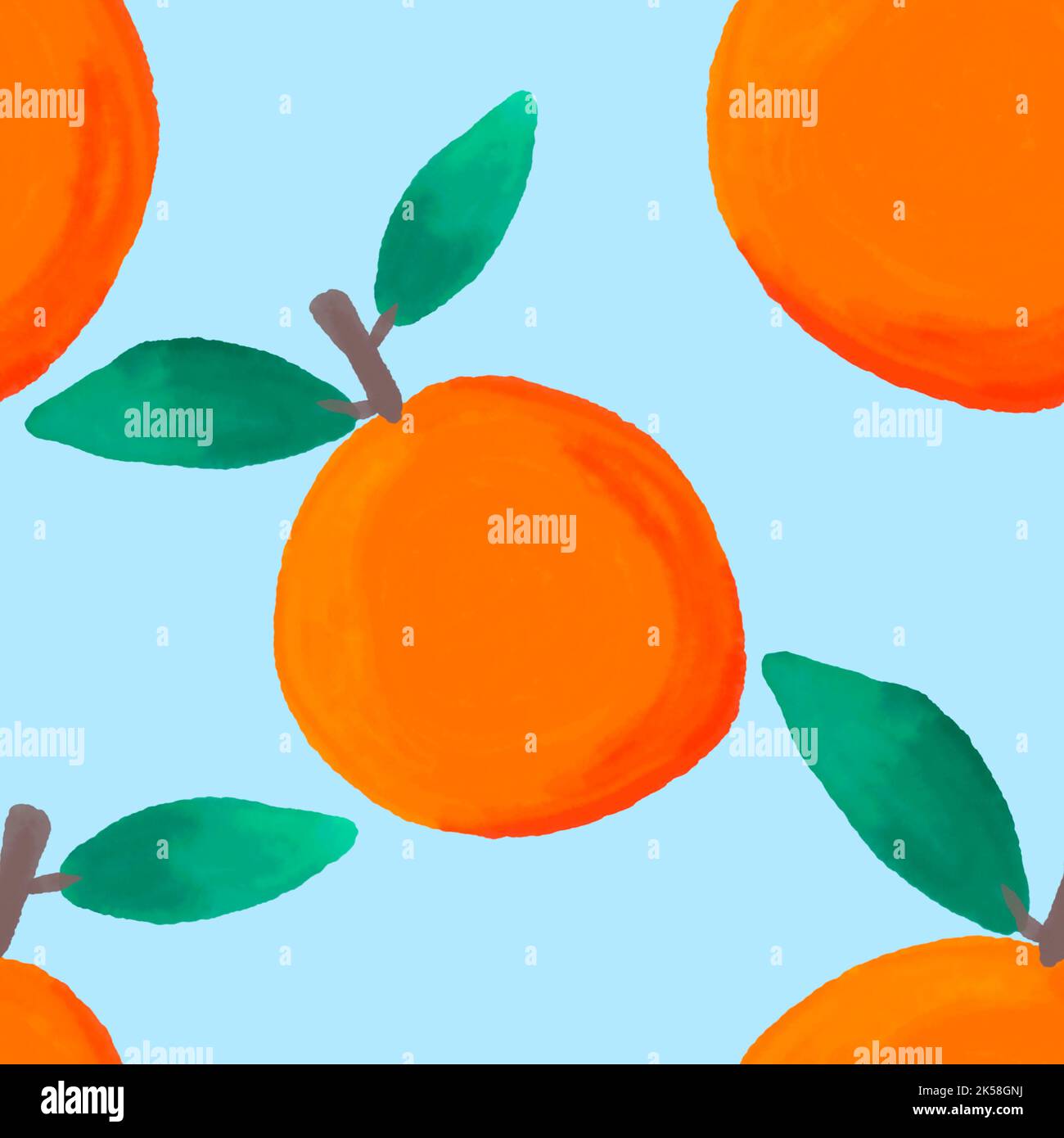 Summer fruit seamless oranges pattern for wrapping paper and kids ...