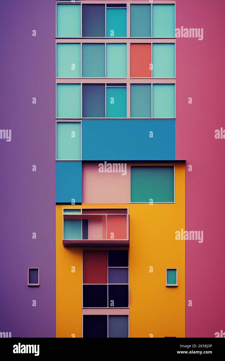 Colorful Buildings Stock Photo