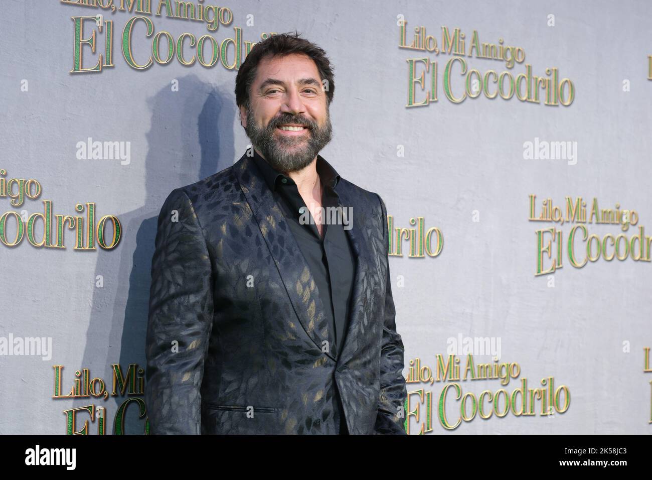 Madrid, Spain. 06th Oct, 2022. Actor Javier Bardem attends the 'Mi Amigo El Cocodrilo' premiere at the Callao cinema in Madrid. Credit: SOPA Images Limited/Alamy Live News Stock Photo