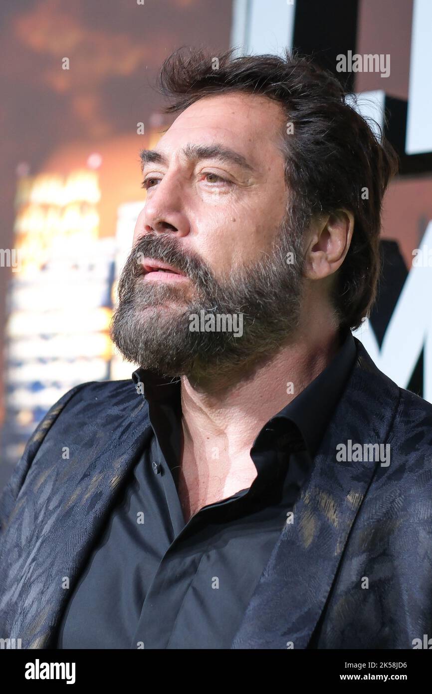 Madrid, Spain. 06th Oct, 2022. Actor Javier Bardem attends the 'Mi Amigo El Cocodrilo' premiere at the Callao cinema in Madrid. Credit: SOPA Images Limited/Alamy Live News Stock Photo