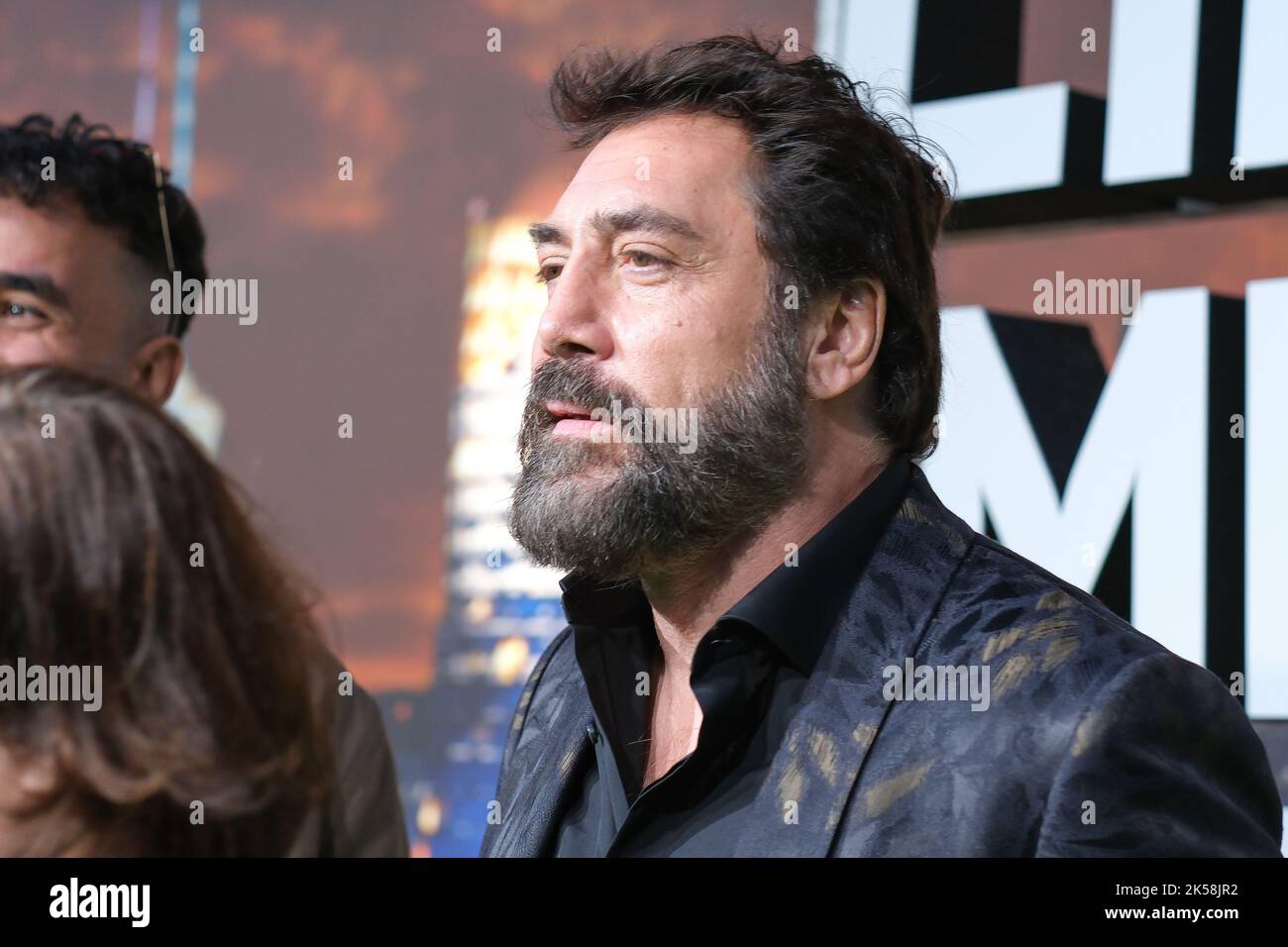 Madrid, Spain. 06th Oct, 2022. Actor Javier Bardem attends the 'Mi Amigo El Cocodrilo' premiere at the Callao cinema in Madrid. (Photo by Atilano Garcia/SOPA Images/Sipa USA) Credit: Sipa USA/Alamy Live News Stock Photo