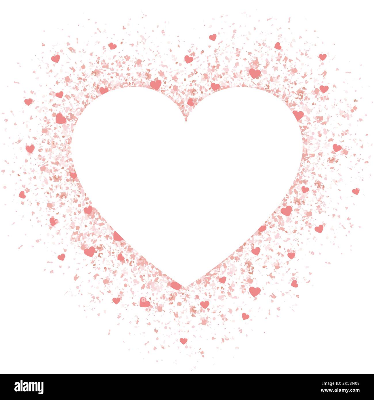 Heart with sparkles Cut Out Stock Images & Pictures - Alamy