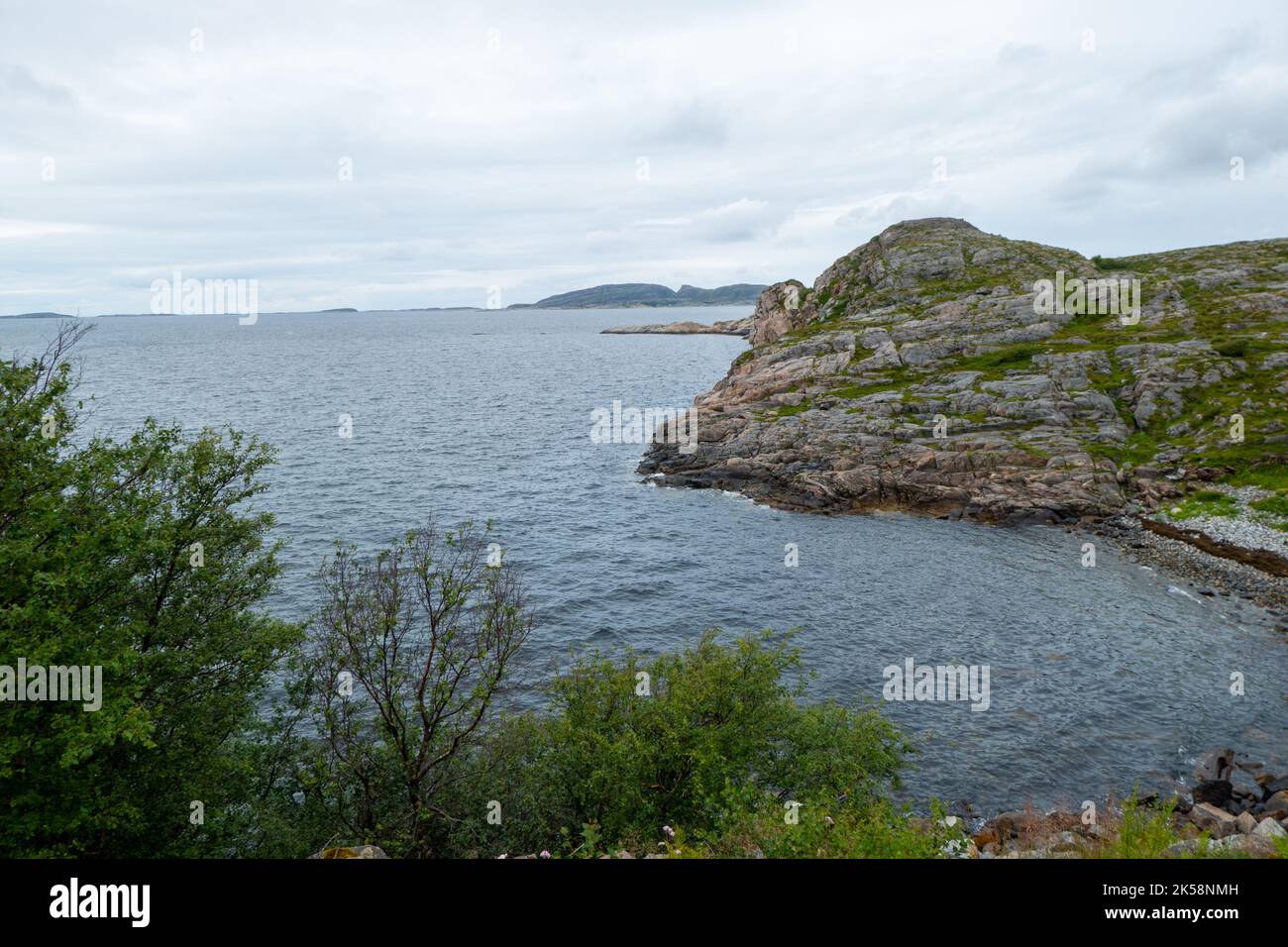 view at the coast at Trondelag, Norway Stock Photo