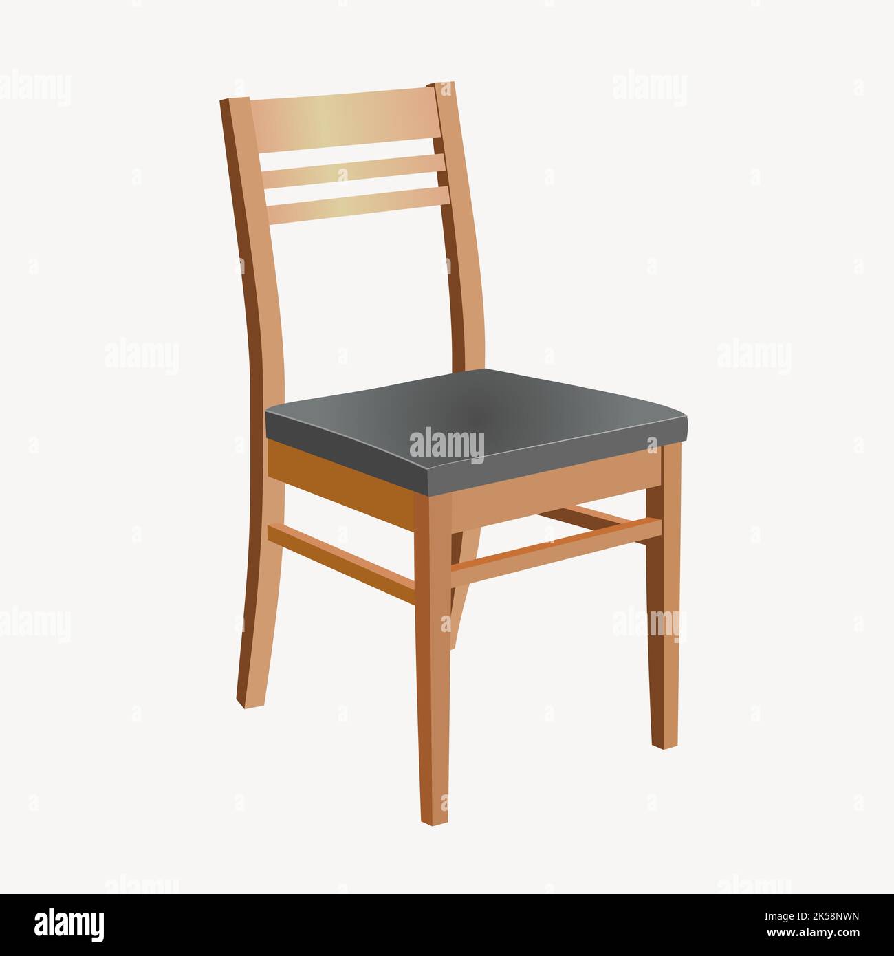 Wooden chair clipart, illustration vector Stock Vector Image & Art - Alamy