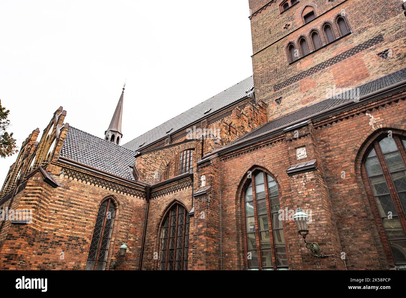 Petri Church, in Malmø, Sweden. Stock Photo