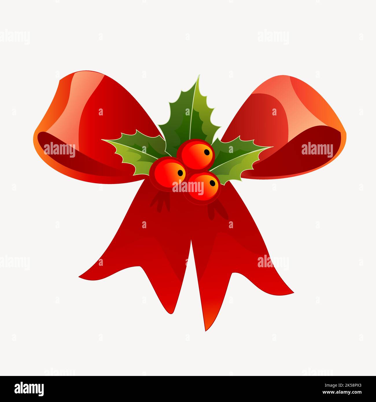 Festive Christmas ribbon clipart, illustration vector Stock Vector Image & Art - Alamy