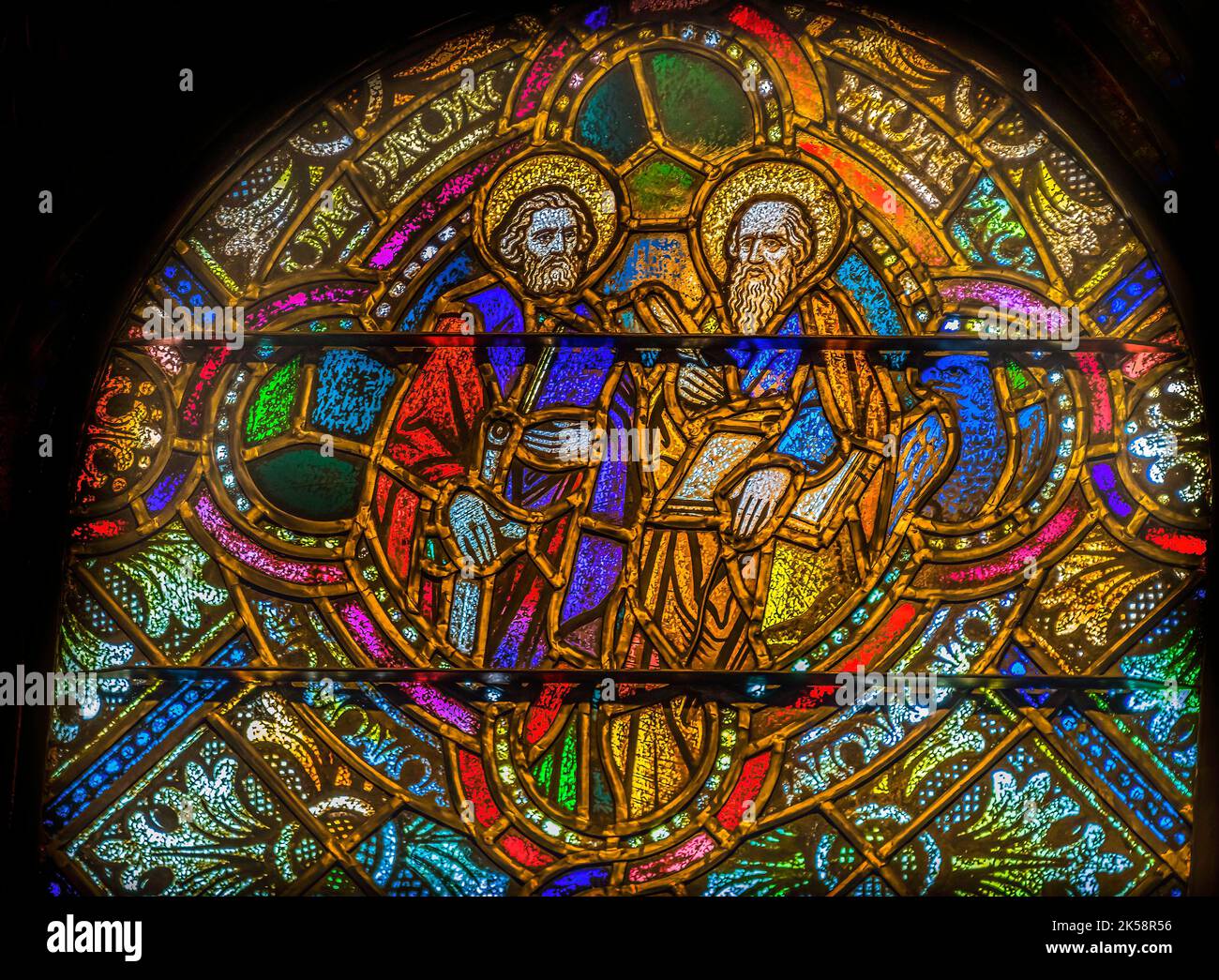 Colorful St Augustine Saint Ambrose Stained Glass St Augustine