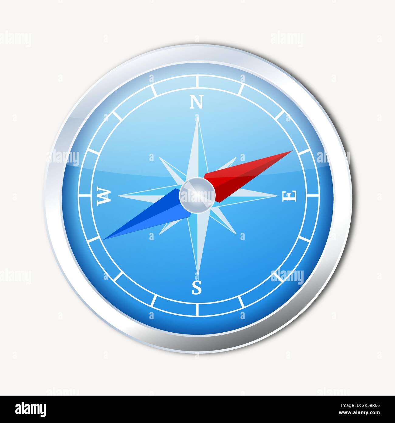 Compass, navigation clipart, illustration vector Stock Vector Image ...