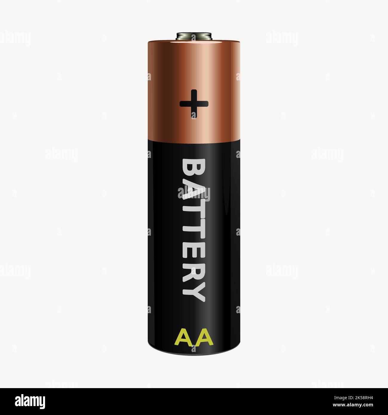 AA battery clipart, illustration vector Stock Vector Image & Art - Alamy