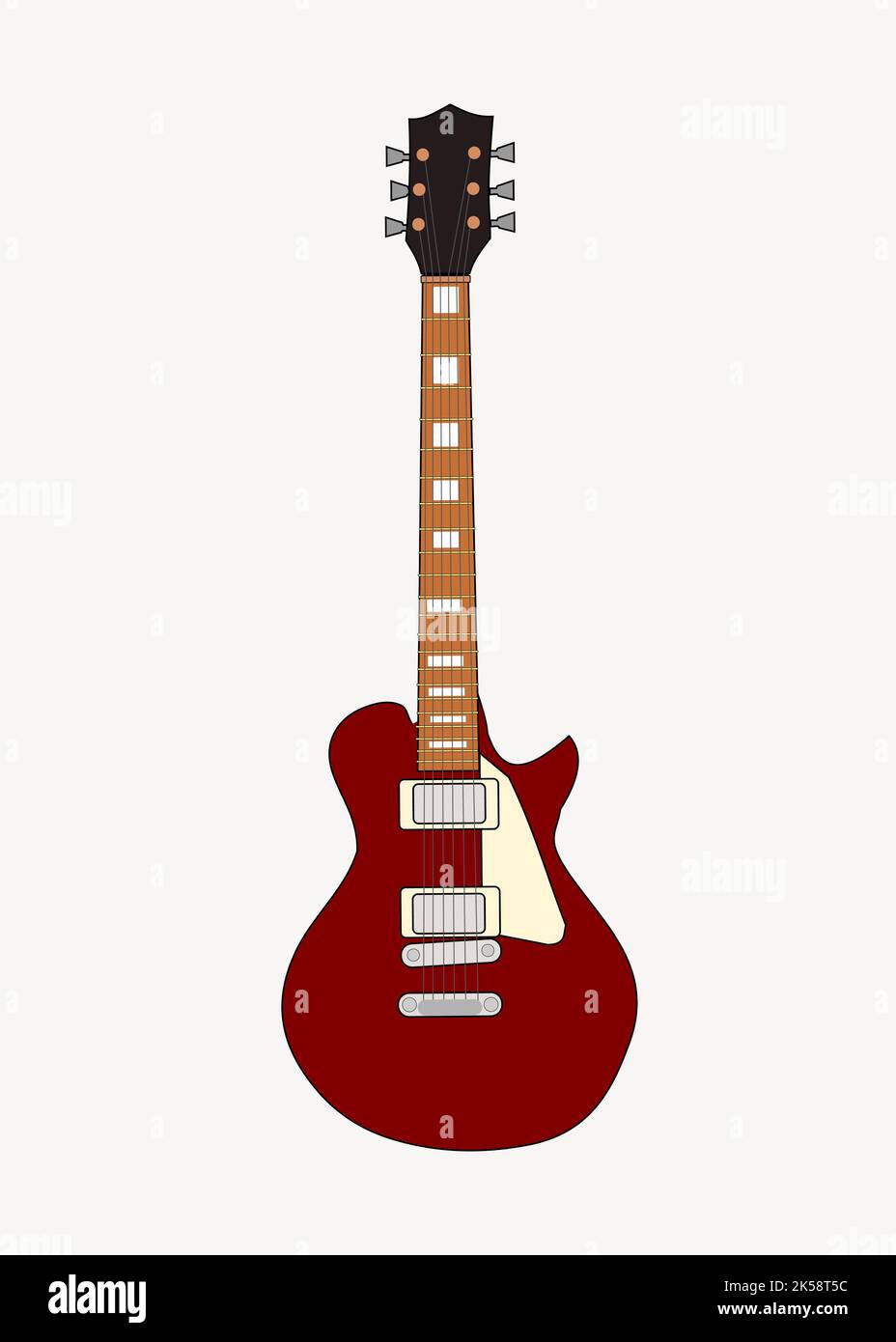 Electric guitar clipart, illustration vector Stock Vector Image & Art