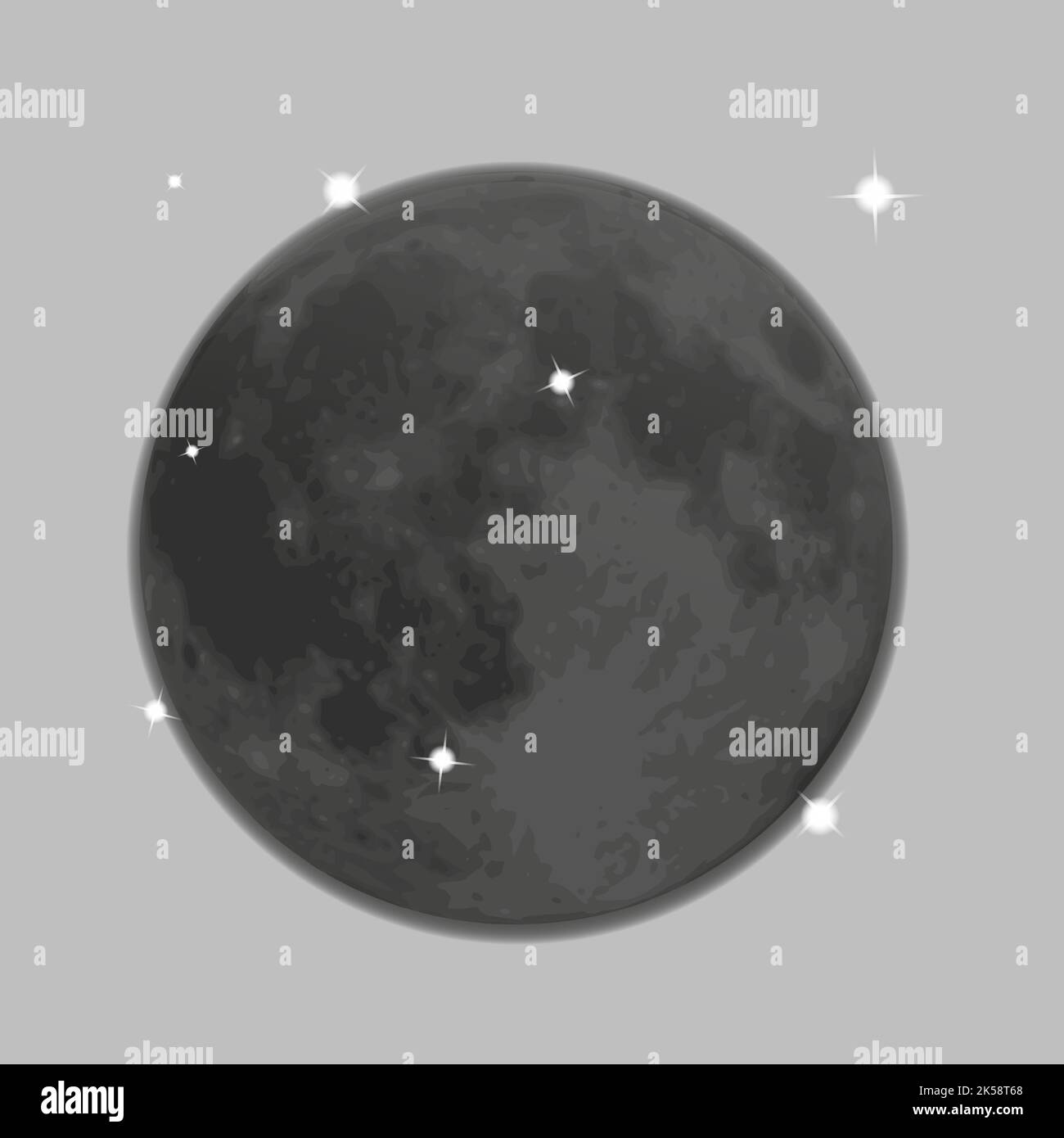 New moon clipart, illustration vector Stock Vector Image &amp; Art - Alamy