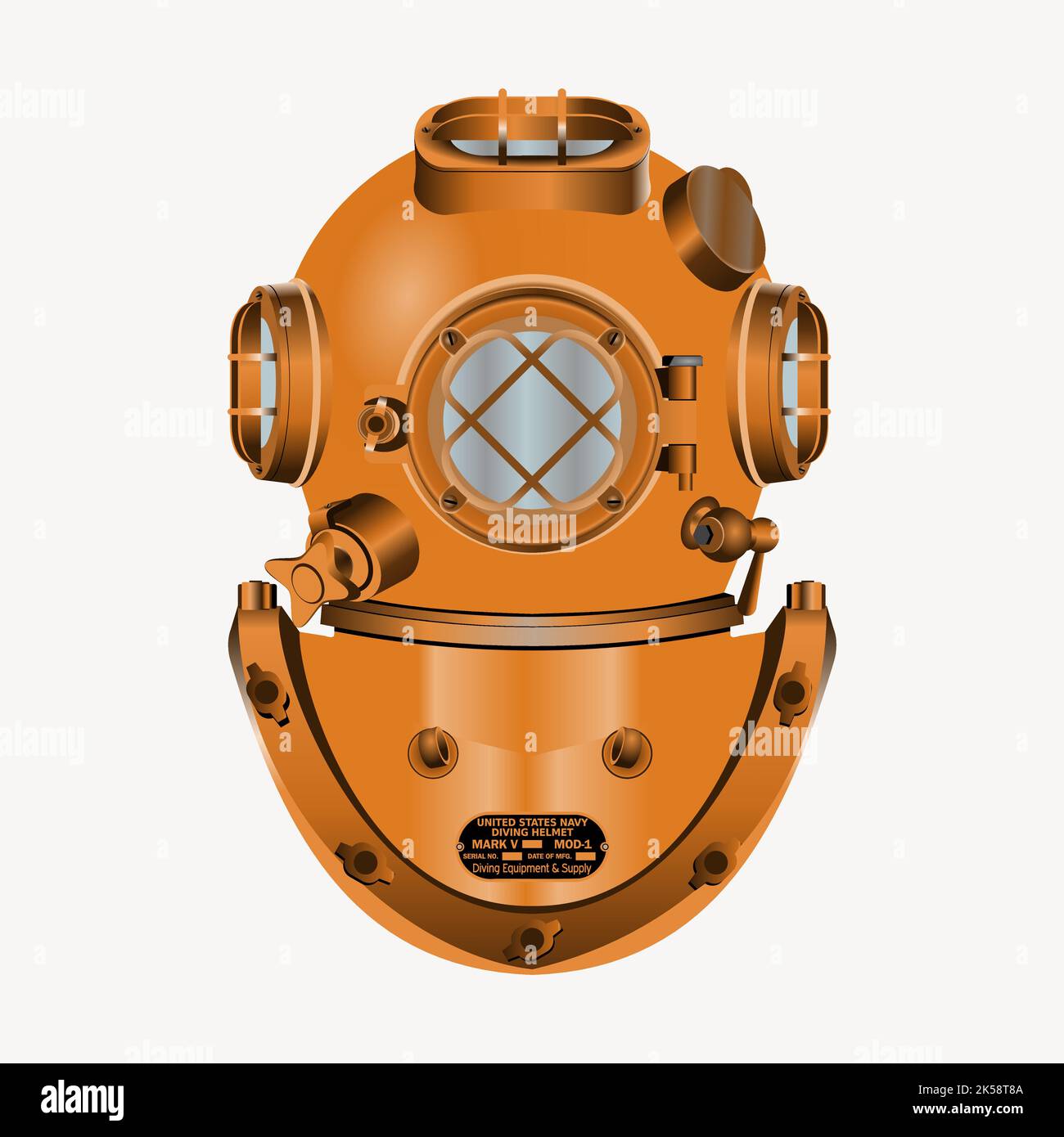 Diving helmet clipart, illustration vector Stock Vector Image & Art Alamy