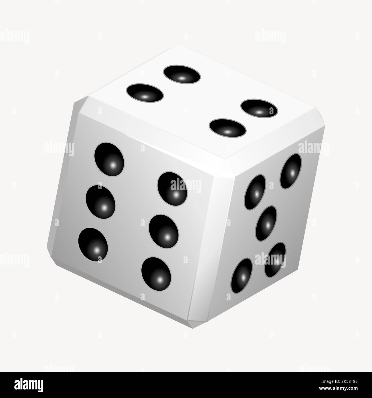 Casino dice clipart, illustration vector Stock Vector Image & Art Alamy