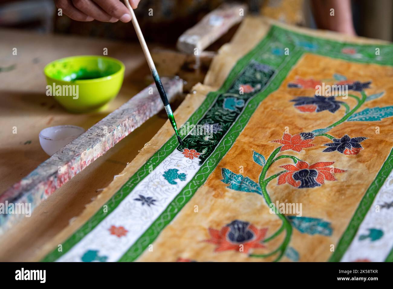 Indonesia, Bali. Traditional handicraft village of Tohpati specializing