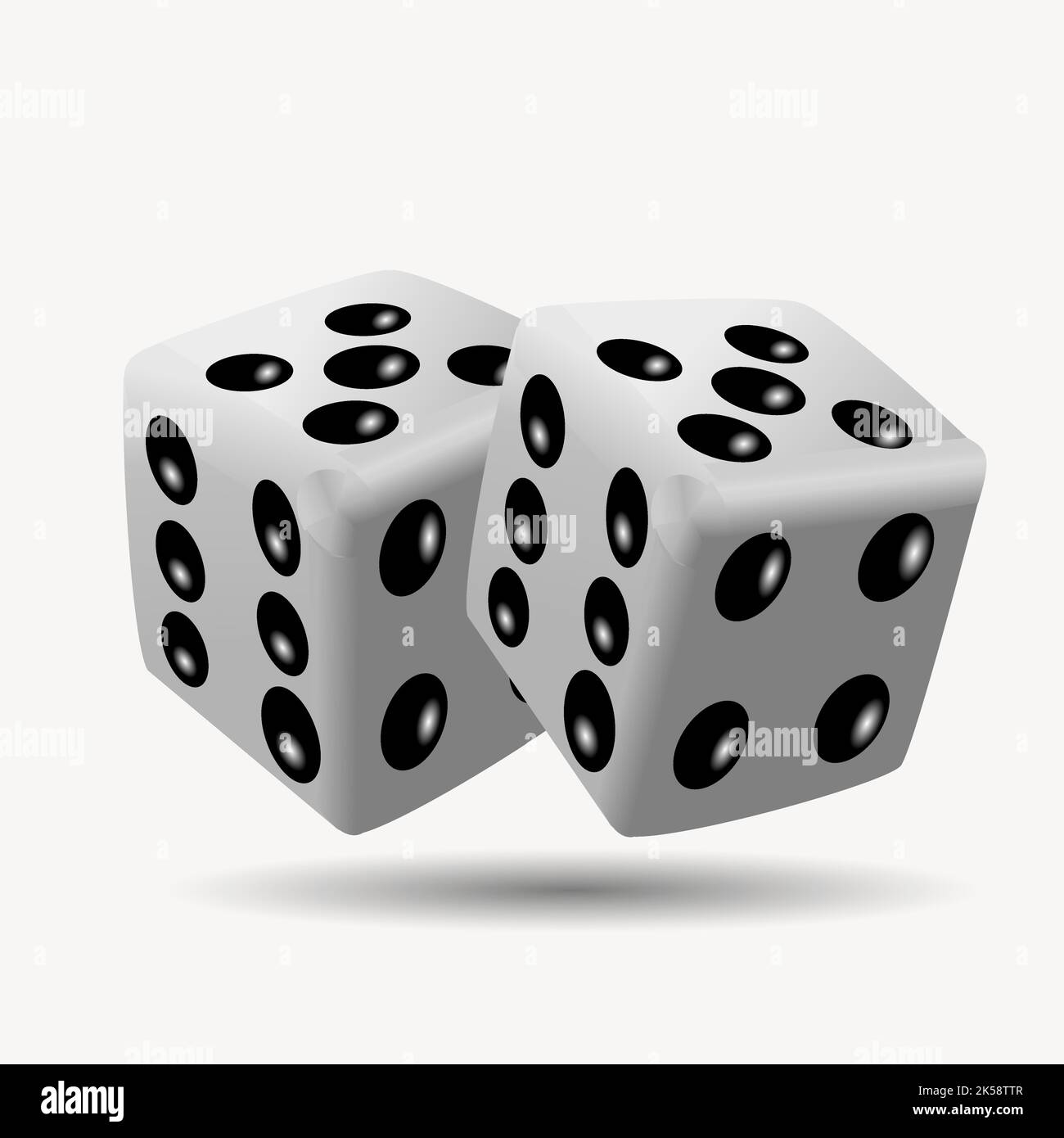 Gambling dice clipart, illustration vector Stock Vector Image & Art Alamy