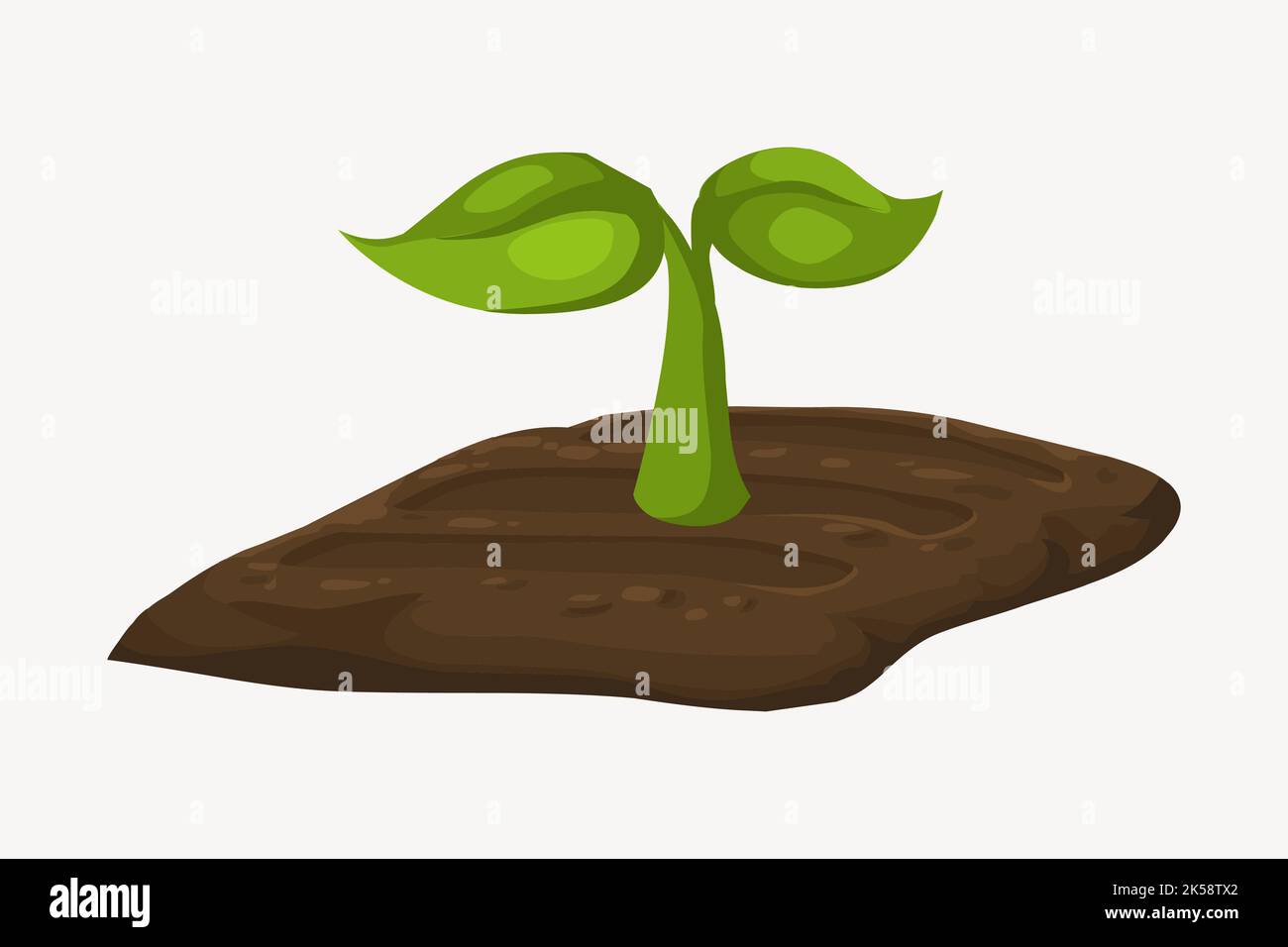 Seedling clipart, nature illustration vector Stock Vector Image & Art