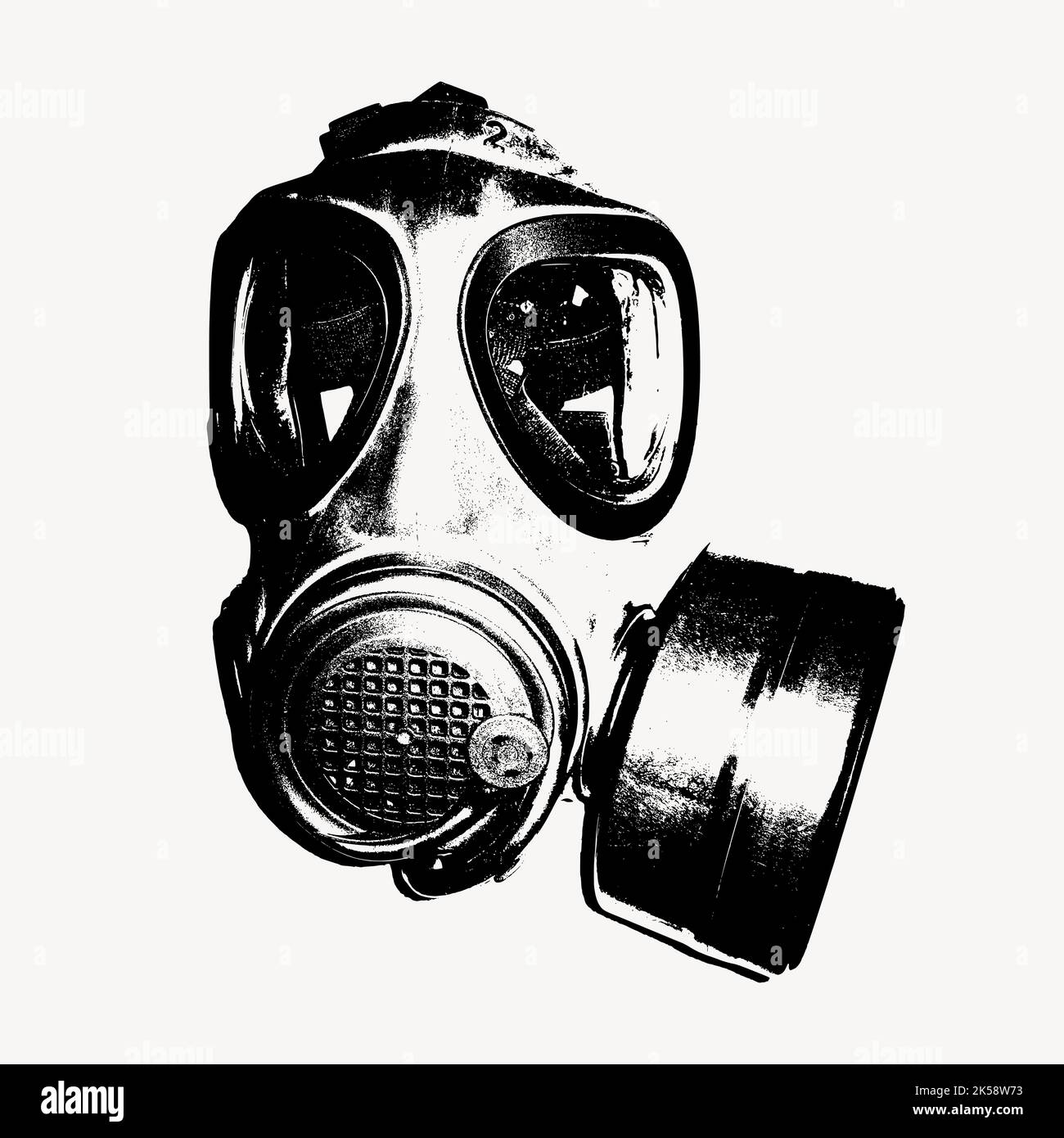 Gas mask clipart, vintage protective equipment illustration vector Stock  Vector Image & Art - Alamy