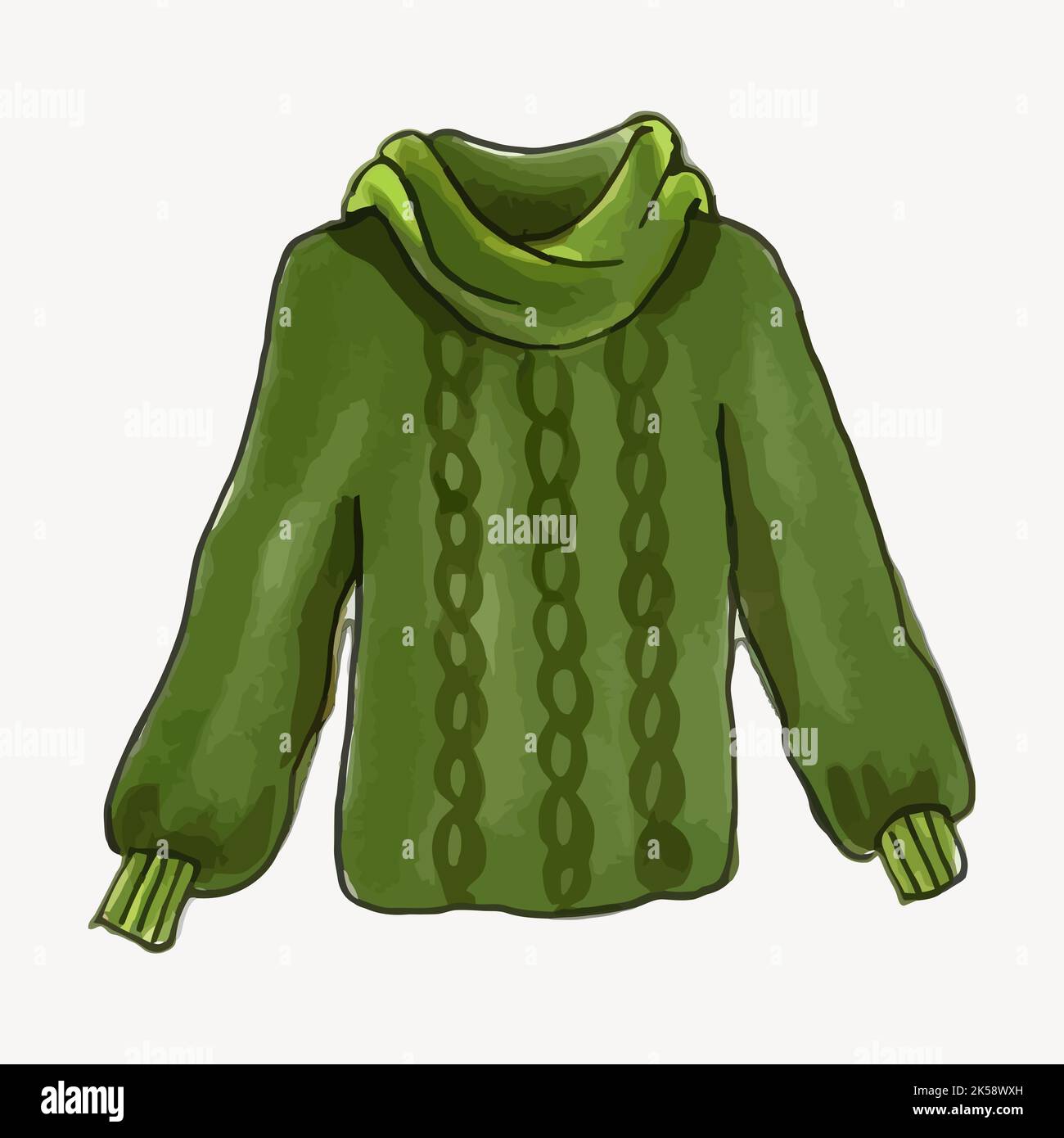 Graphic pattern turtleneck Sweater main image 0