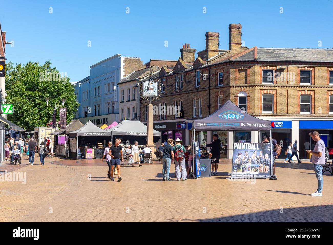 Pedestrianised High Street, Chelmsford, Essex, England, United Kingdom