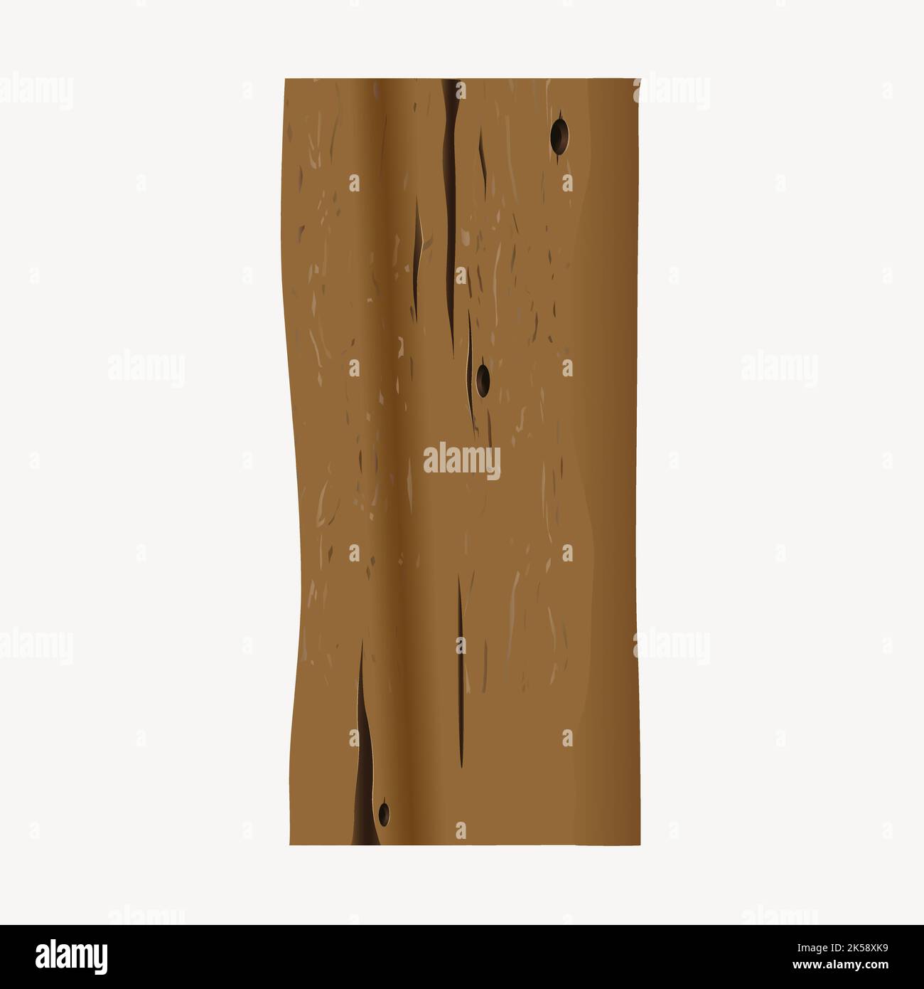 Wood plank collage element, object illustration vector Stock Vector ...