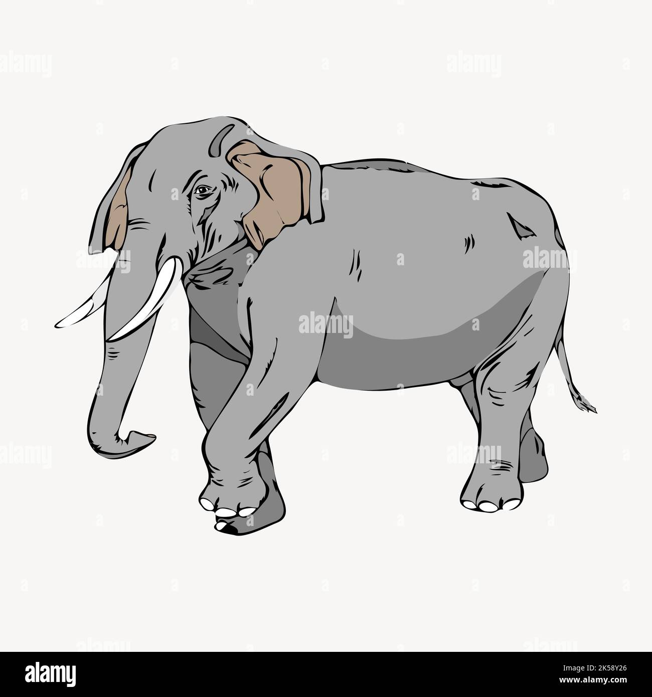 Elephant clipart, animal illustration vector Stock Vector Image & Art ...