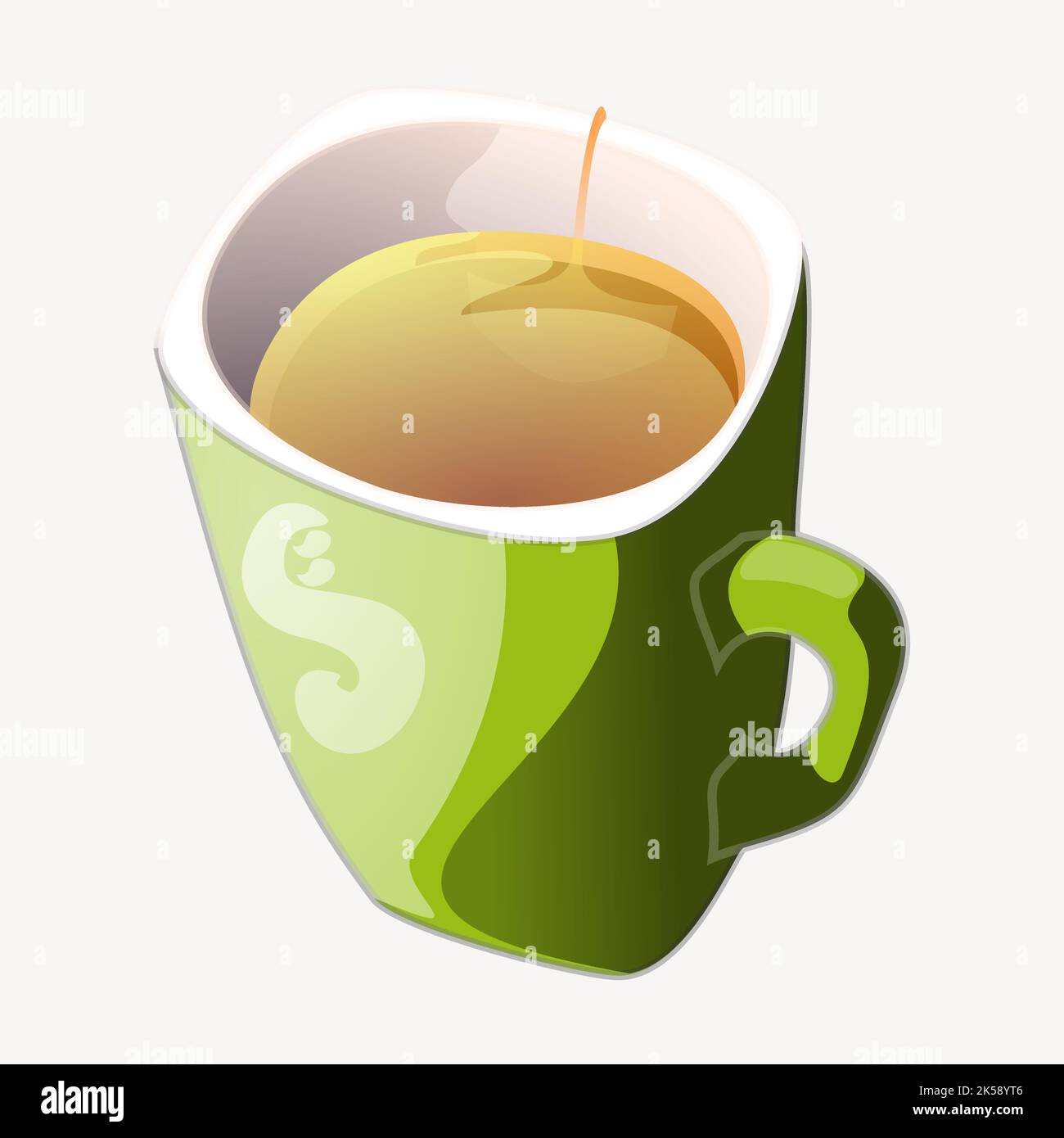 Tea mug clipart, beverage illustration vector Stock Vector Image & Art