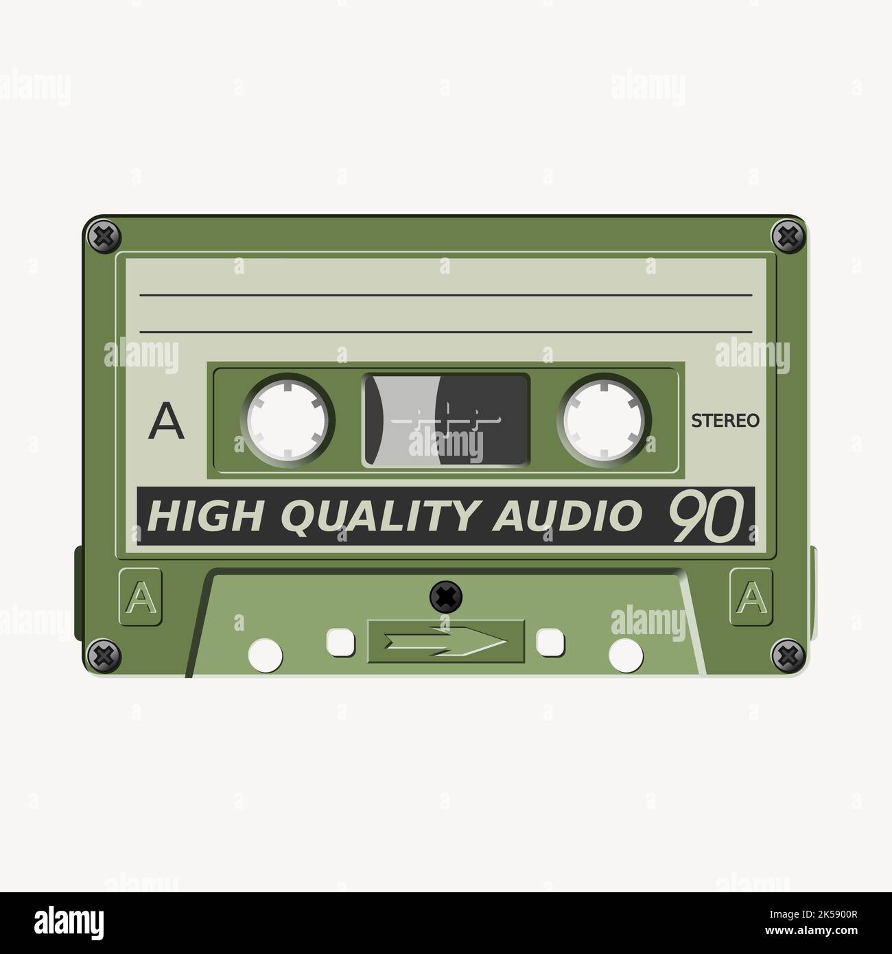 Cassette tape clipart, music illustration vector Stock Vector Image ...