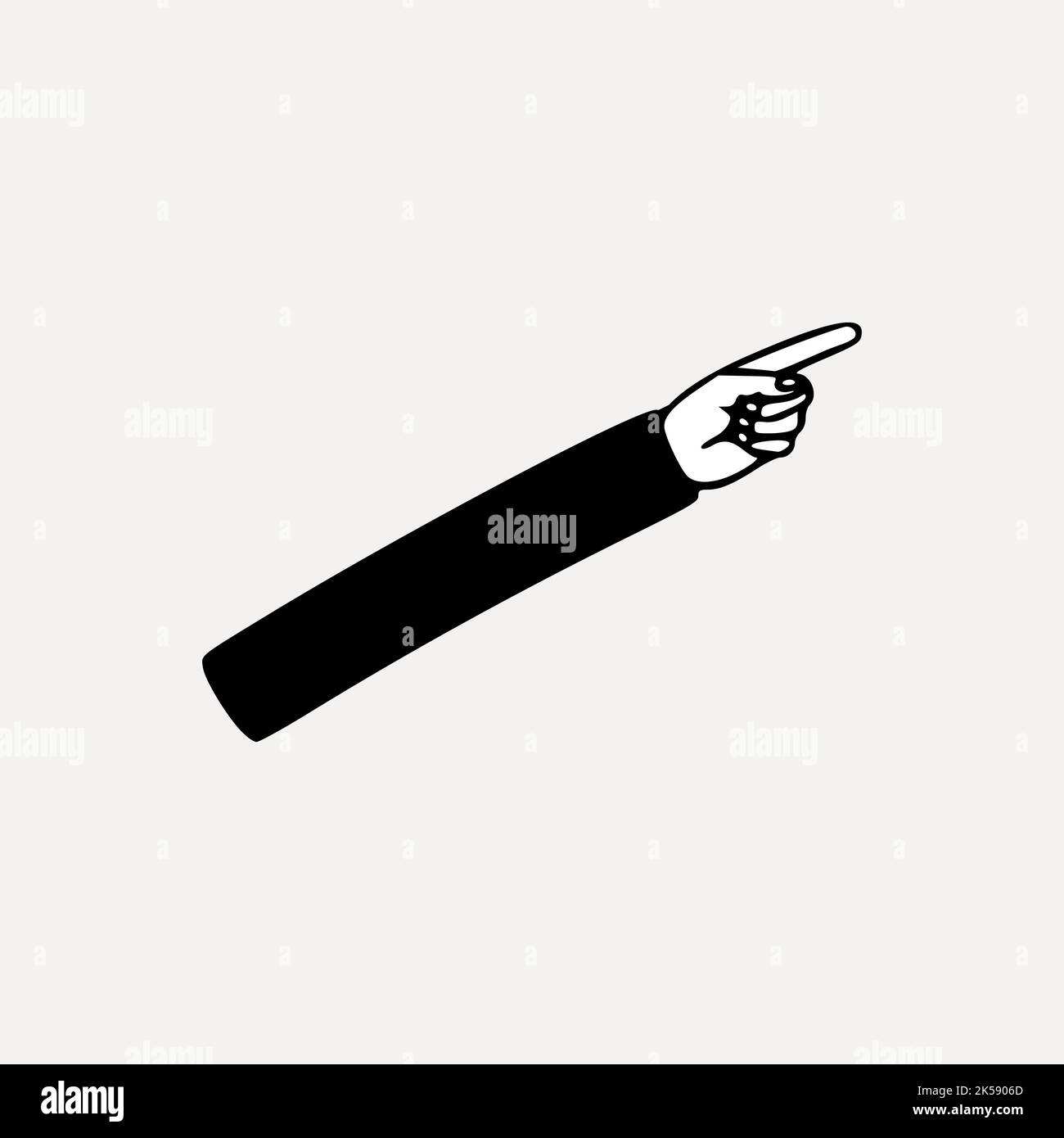 Arrow hand clipart, business illustration vector Stock Vector Image ...