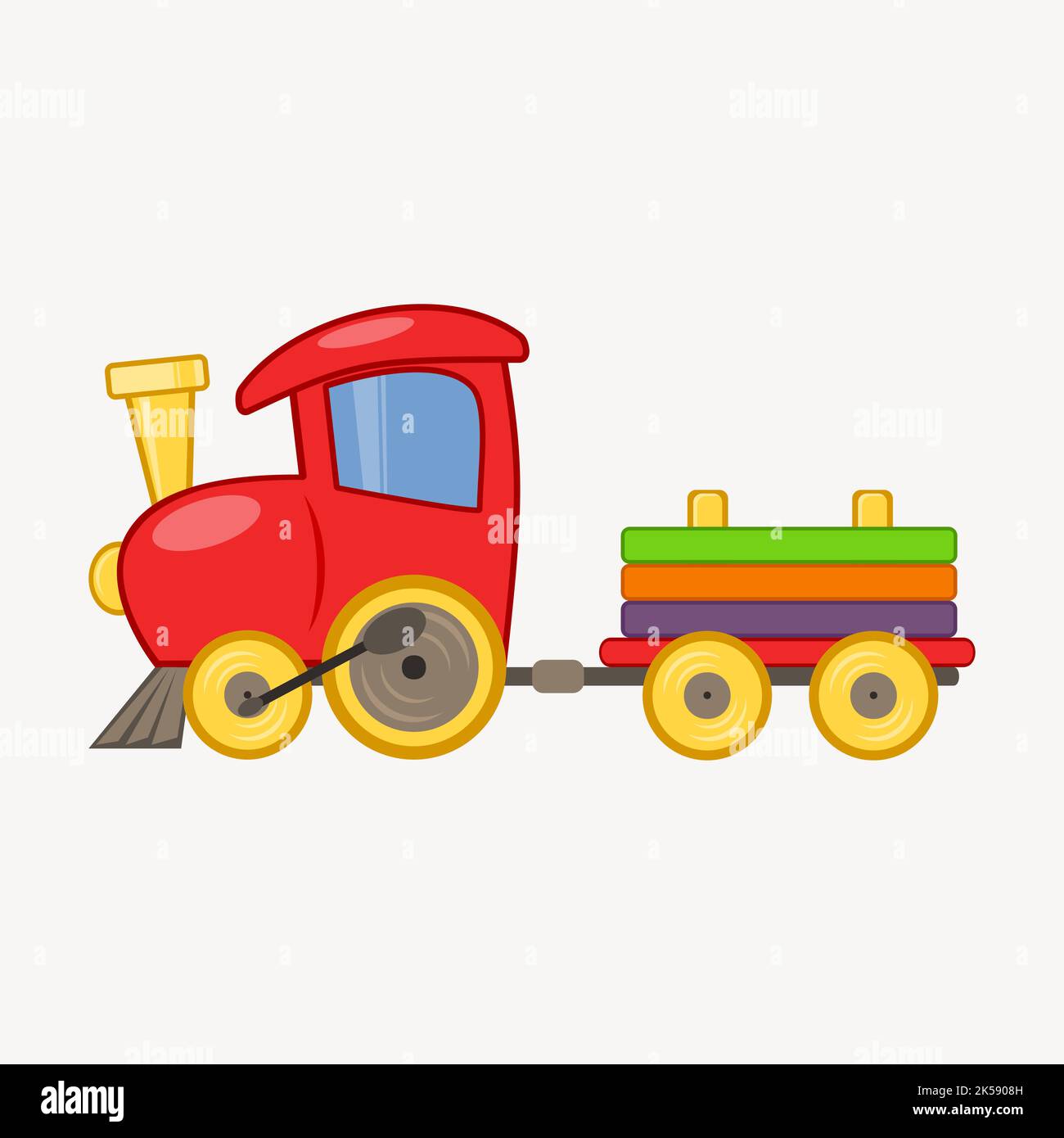 Loco toy clipart, vehicle illustration vector Stock Vector Image & Art