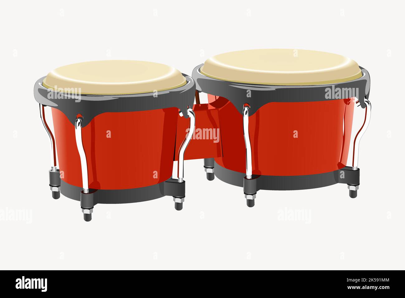Bongo drums clipart, musical instrument illustration vector Stock Vector  Image & Art - Alamy