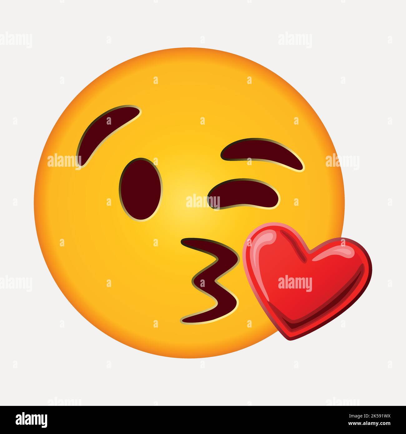 Kiss emoji clipart, social media illustration vector Stock Vector Image & Art Alamy