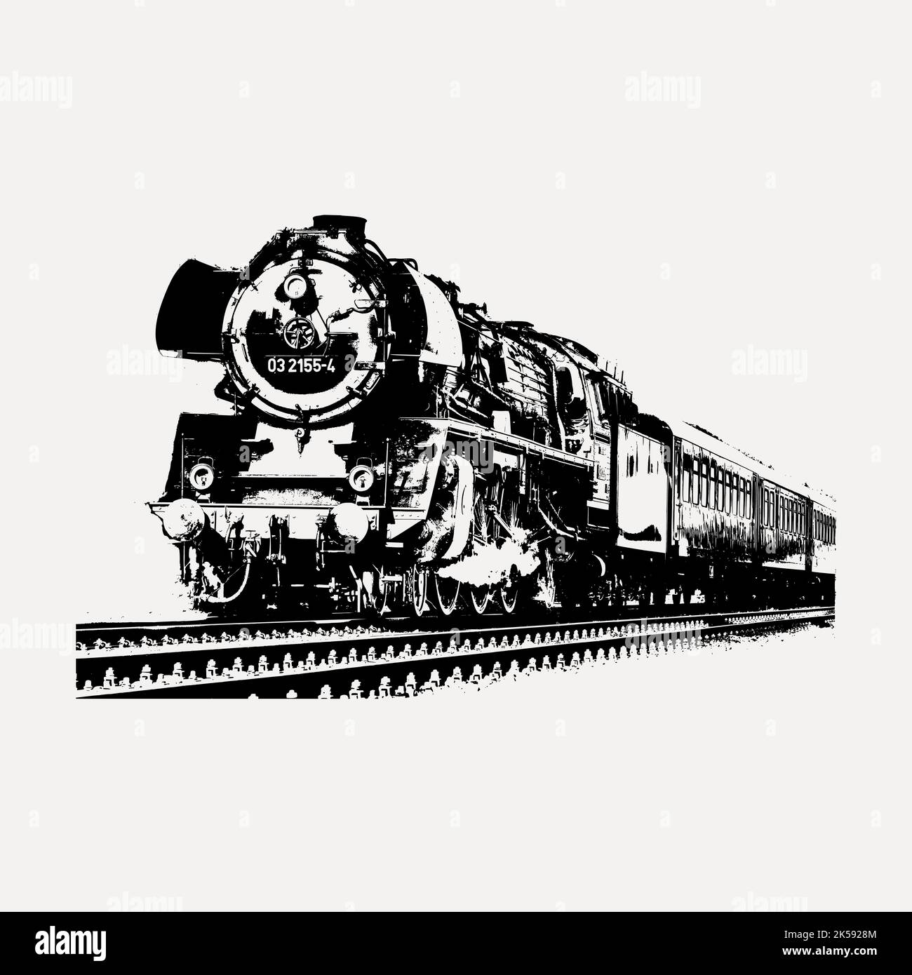 Vintage train clipart, transportation illustration vector Stock Vector ...