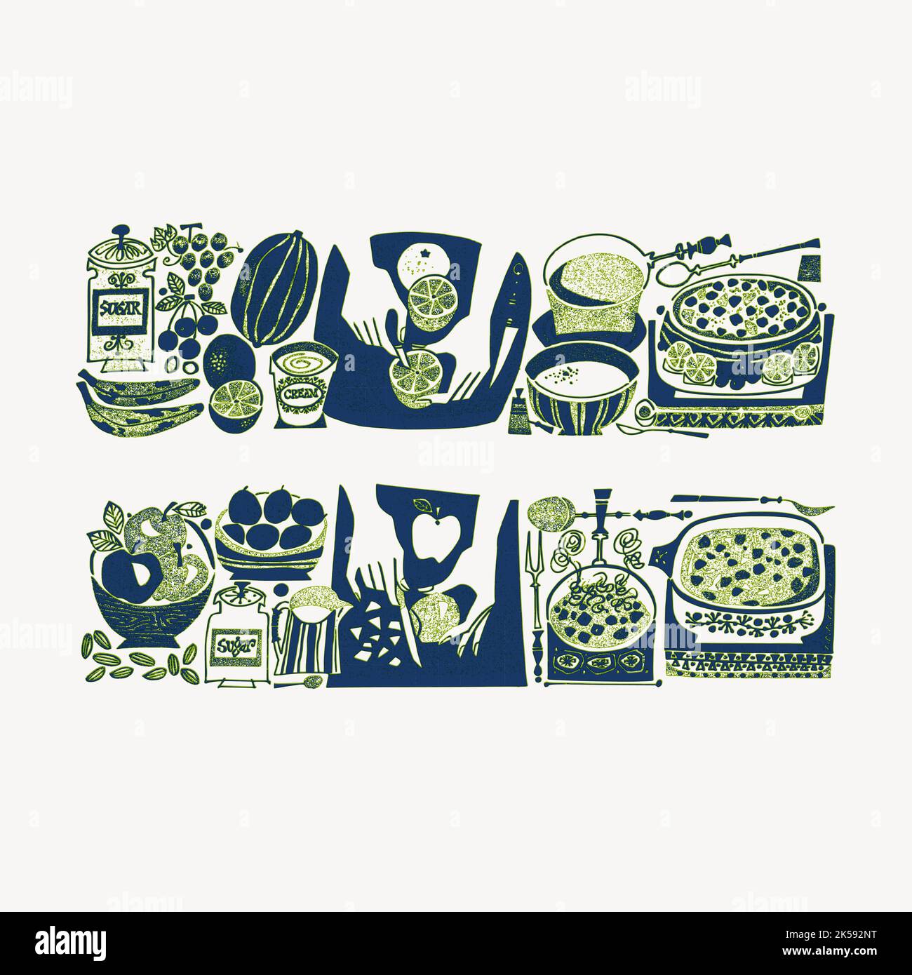 Cooking table clipart Stock Vector Images - Alamy