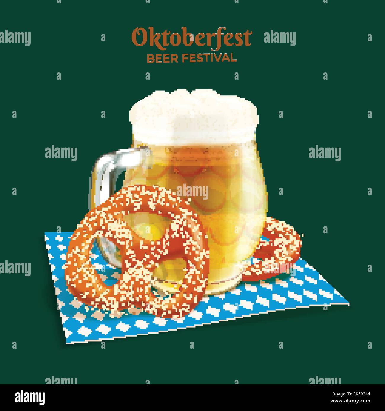 realistic oktoberfest vector design illustration Stock Vector Image ...