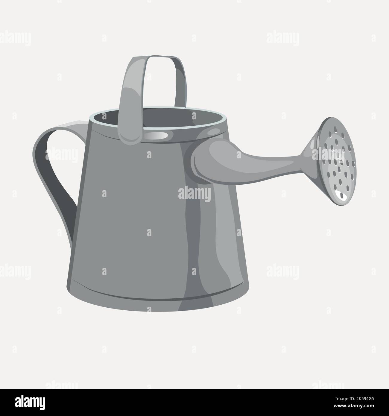 Watering can clipart, gardening equipment illustration vector Stock ...