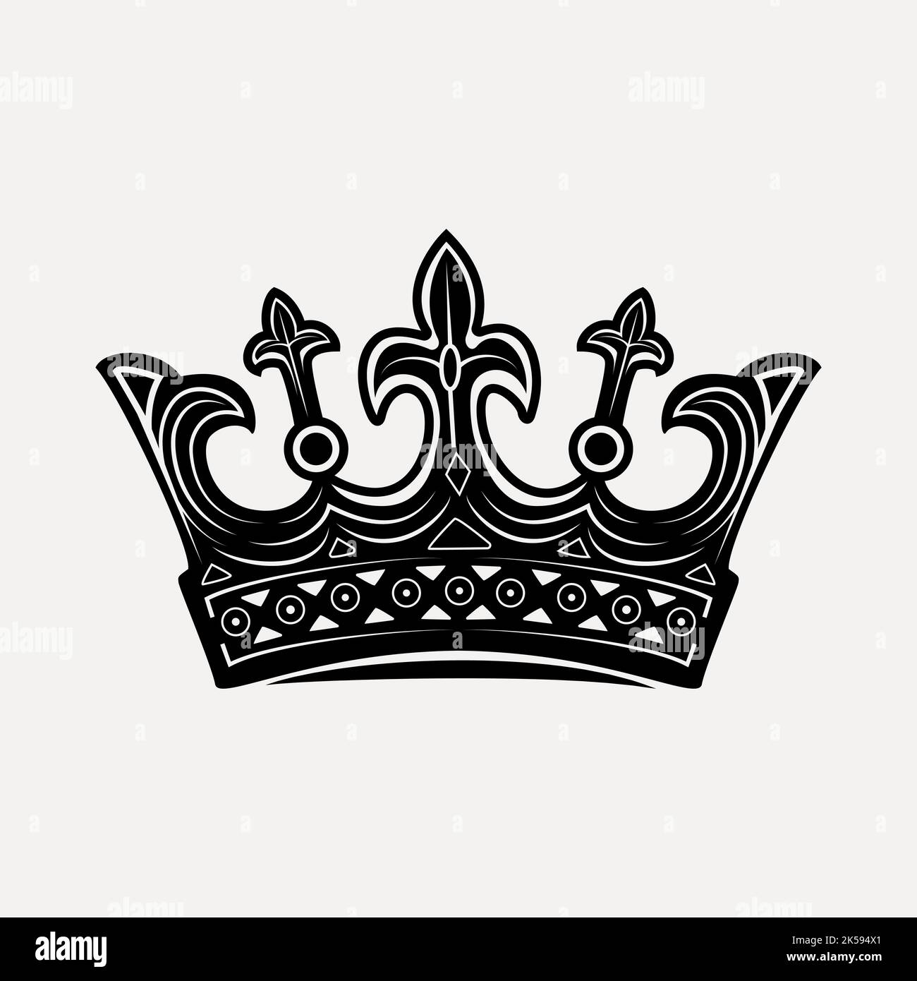 Royal crown clipart, object illustration vector Stock Vector Image ...