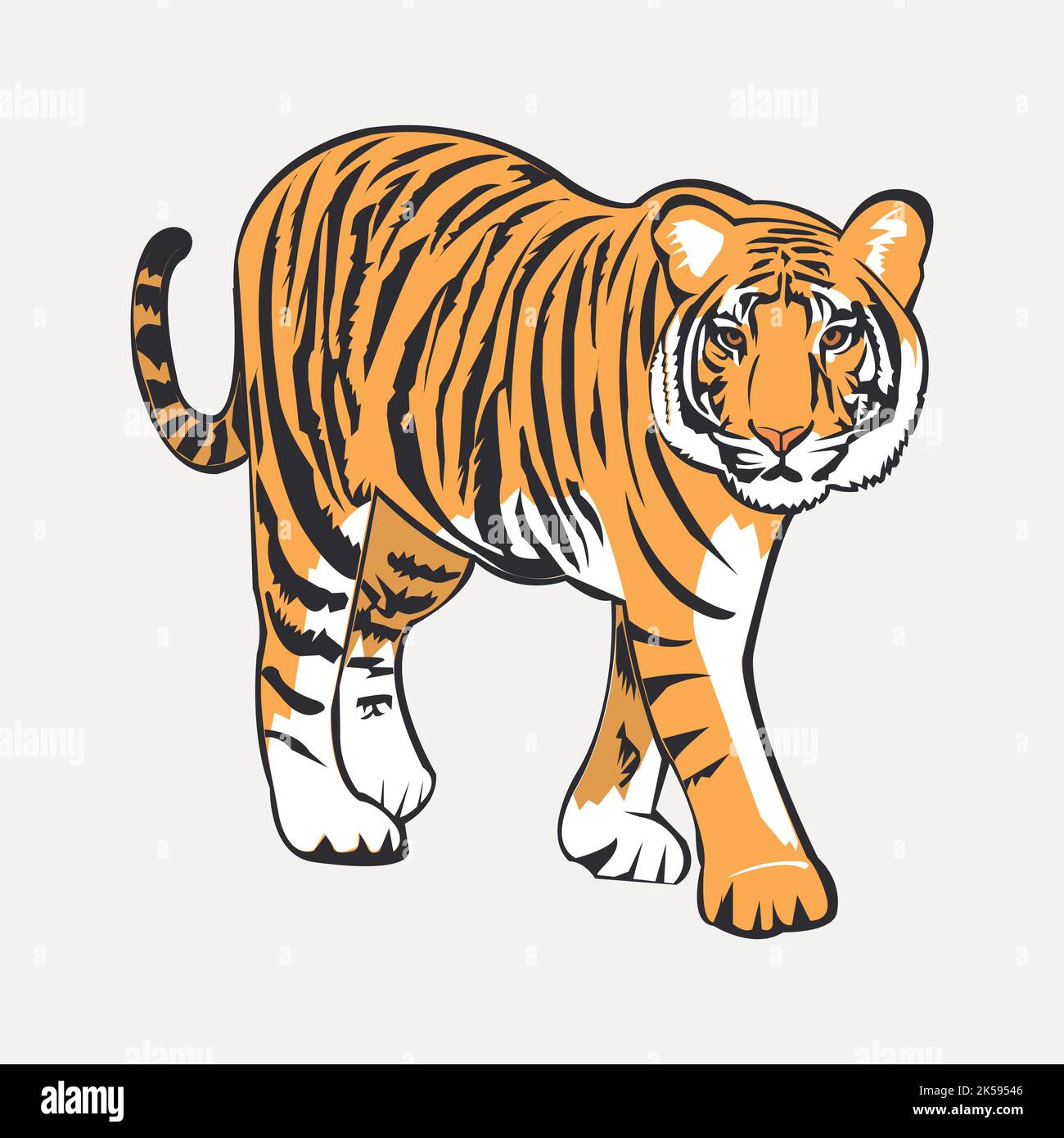 Tiger Clipart Animal Illustration Vector Stock Vector Image Art Alamy