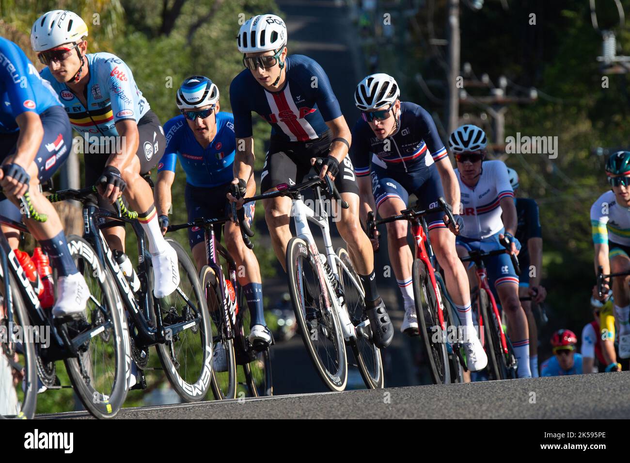 Neilson Powless of the US Cycling team during the elite men